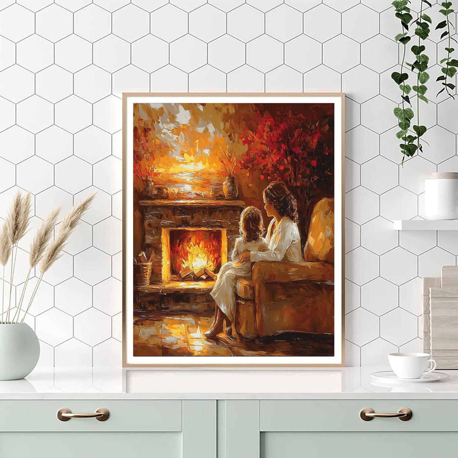 Evening Tales And Tea Painting Number Kit