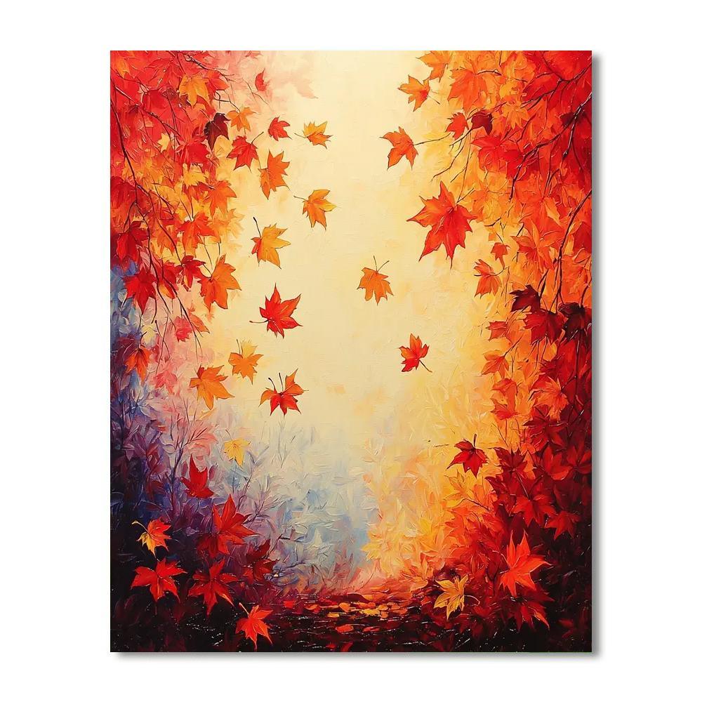 Claude Monet Inspired Autumn Colors  DIY Paint By Numbers
