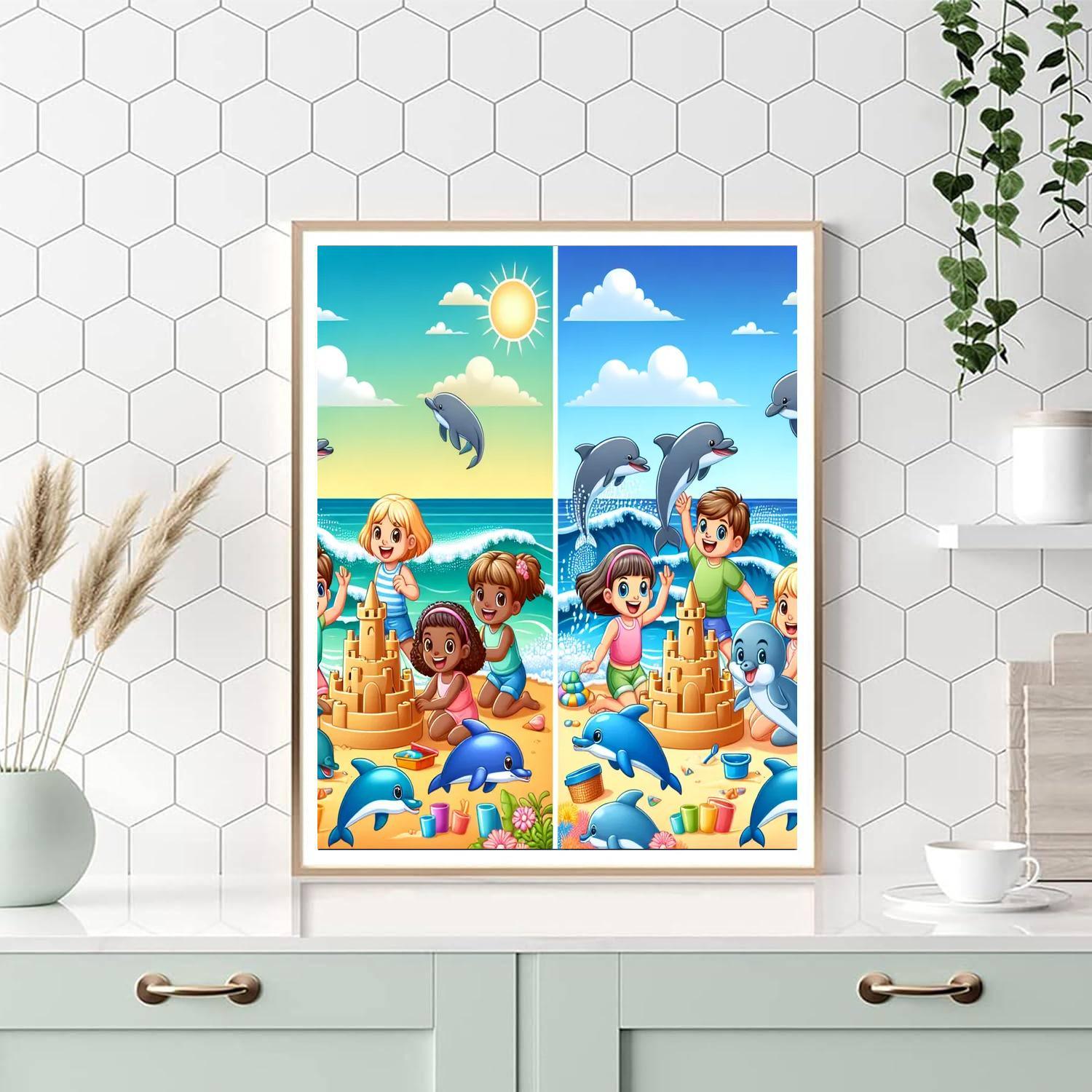 Playful Seaside Day Paint By Numbers