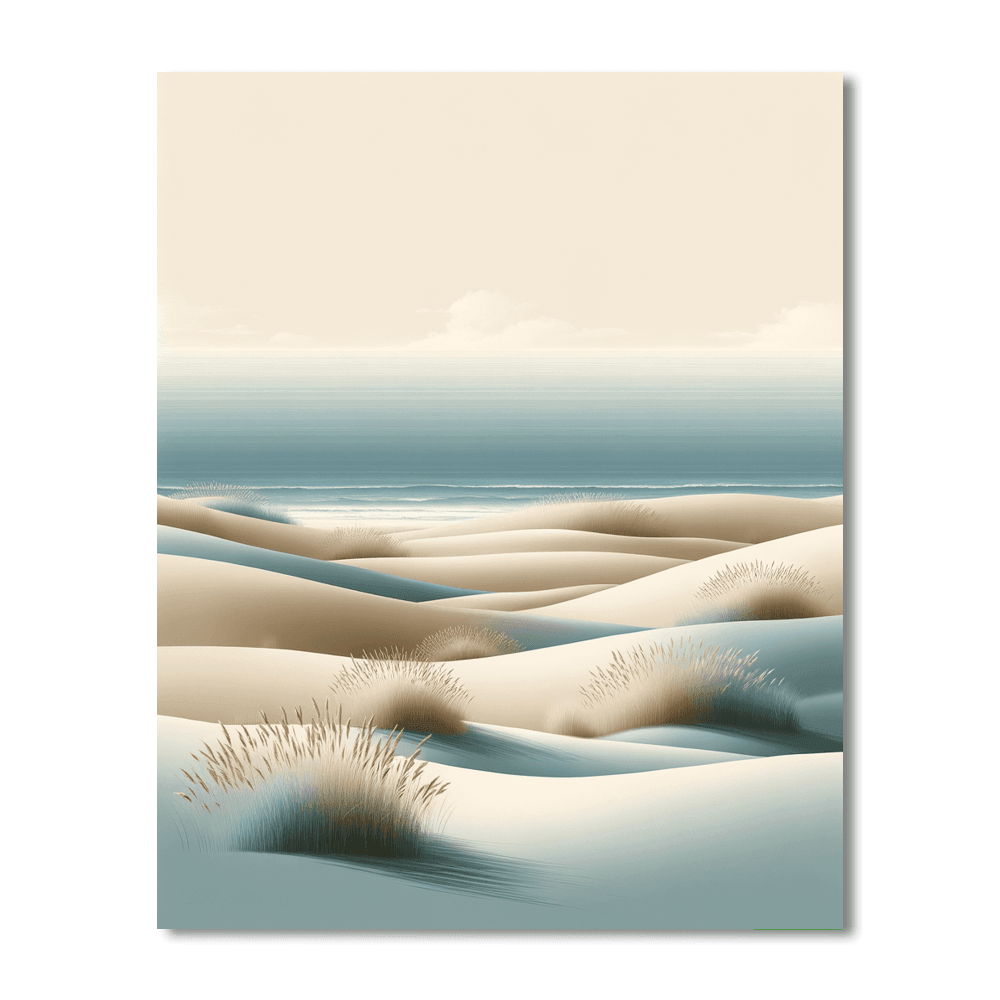 Peaceful Coastal Dunes Paint By Number