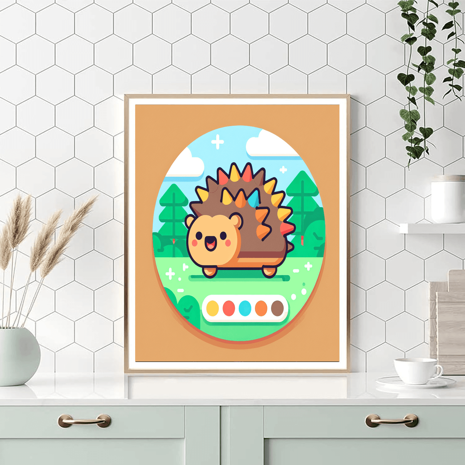 Hilarious Hedgehog Paint By Numbers Kits