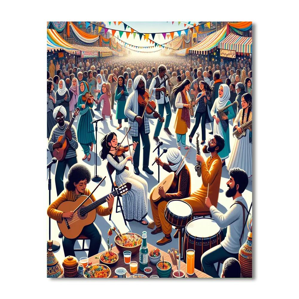 Fiesta De La Musique - France Painting Number Kit