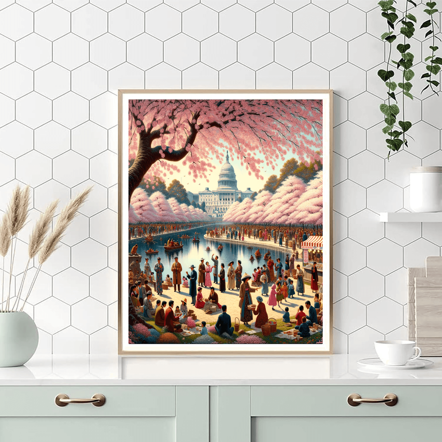 National Cherry Blossom Festival - United States Paint By Color