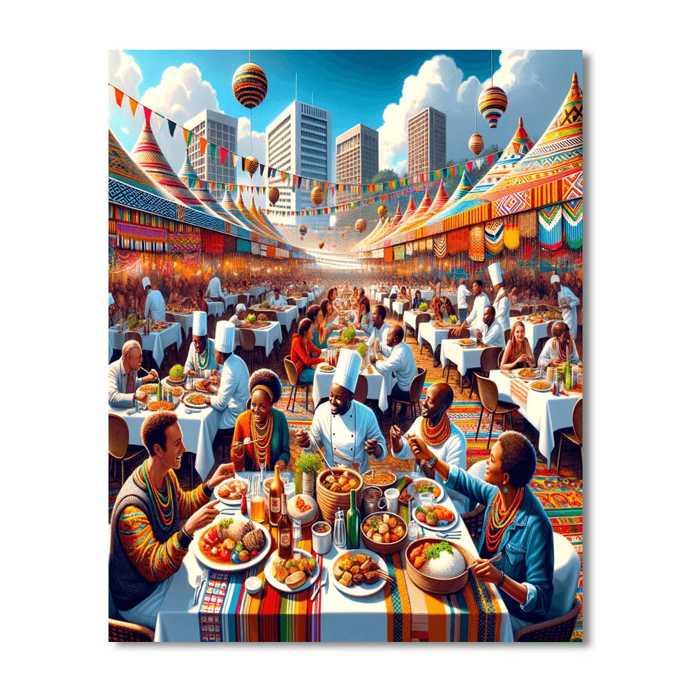 Nairobi Restaurant Week - Kenya Numbered Painting Kits