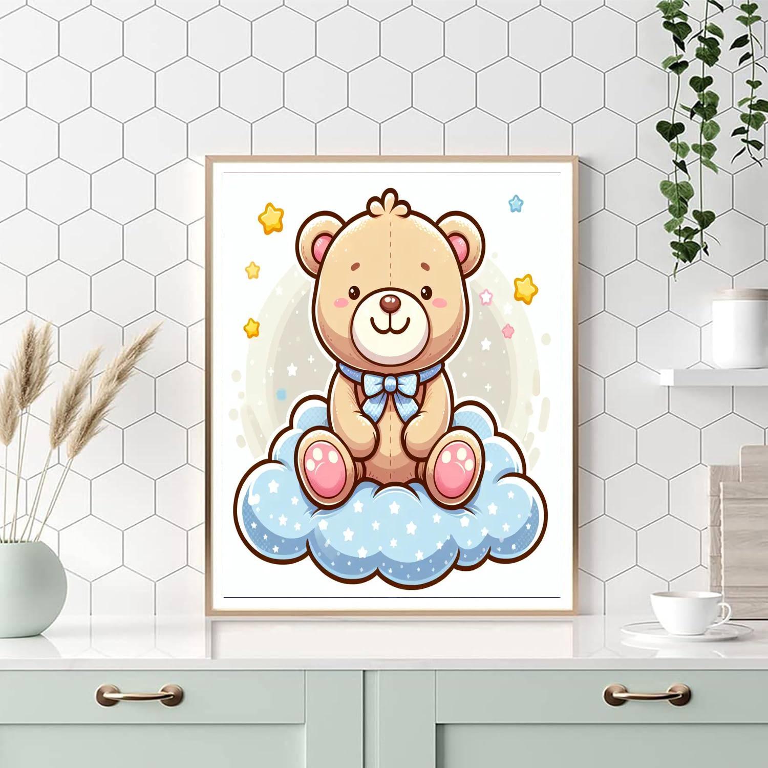 Sweet Teddy Bear Paint By Color