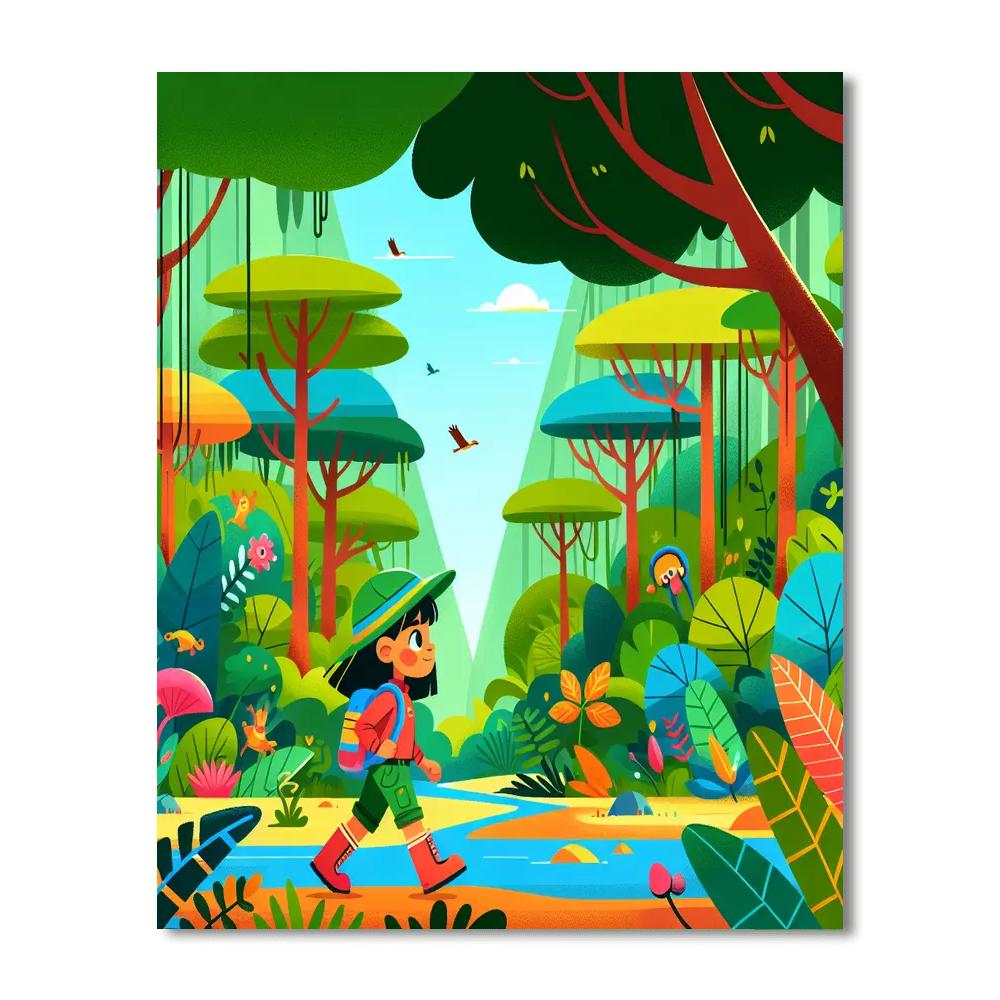 Explorer's Rainforest Expedition Numbered Painting Kits