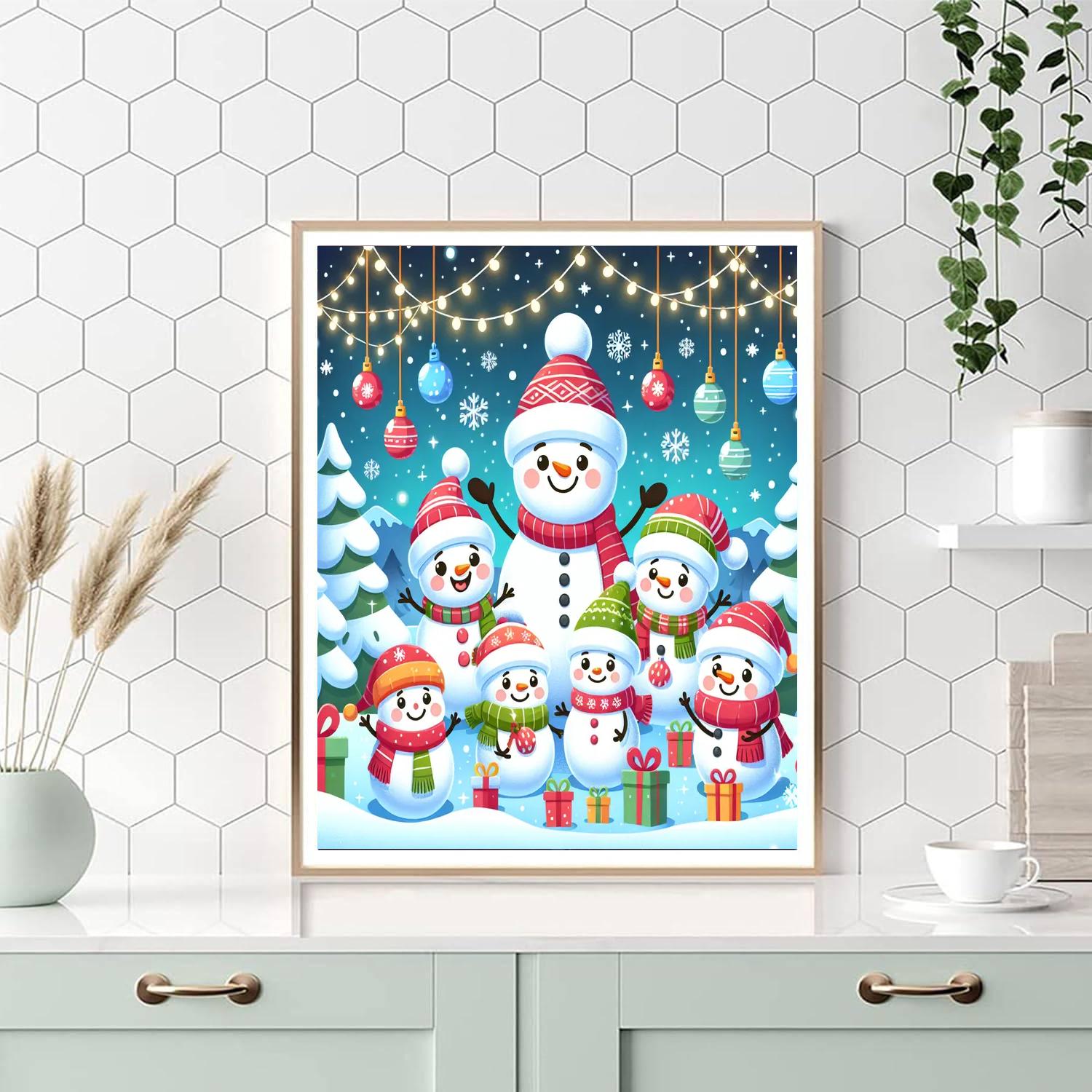 Festive Christmas Cheer Painting By Numbers Kit