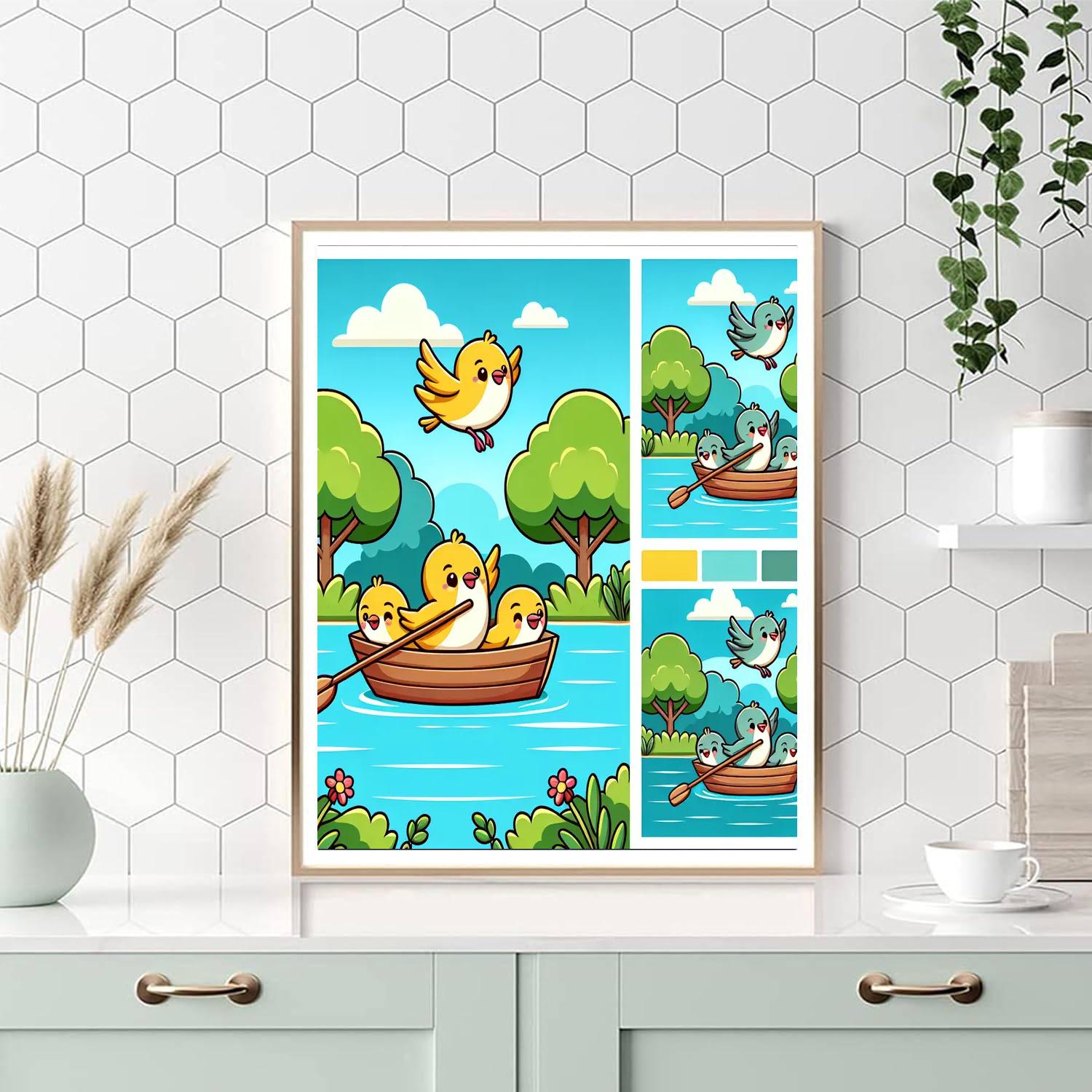 Crystal Clear Lake Larks Numbered Painting Kits
