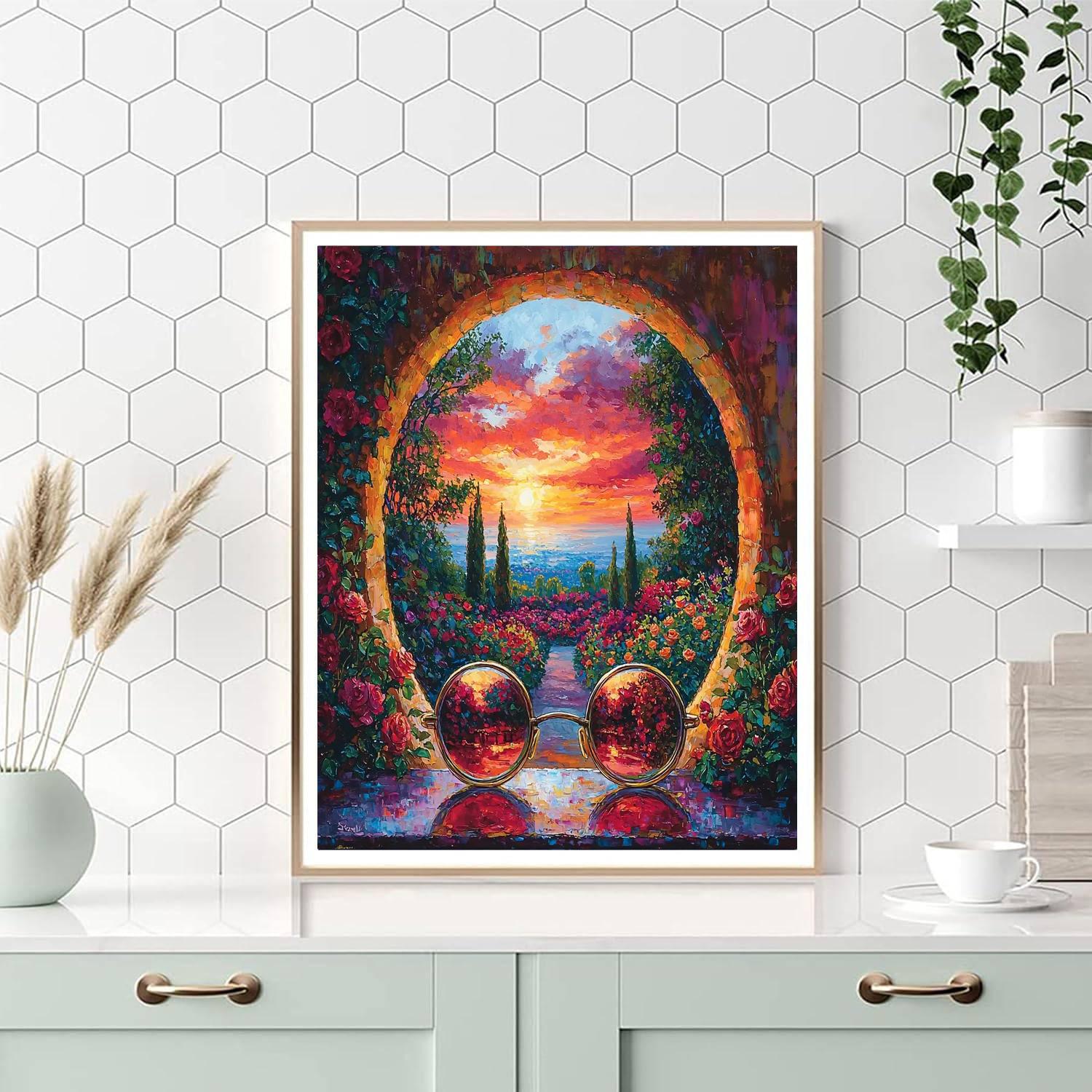 Through Rose-tinted Glasses Paint By Color