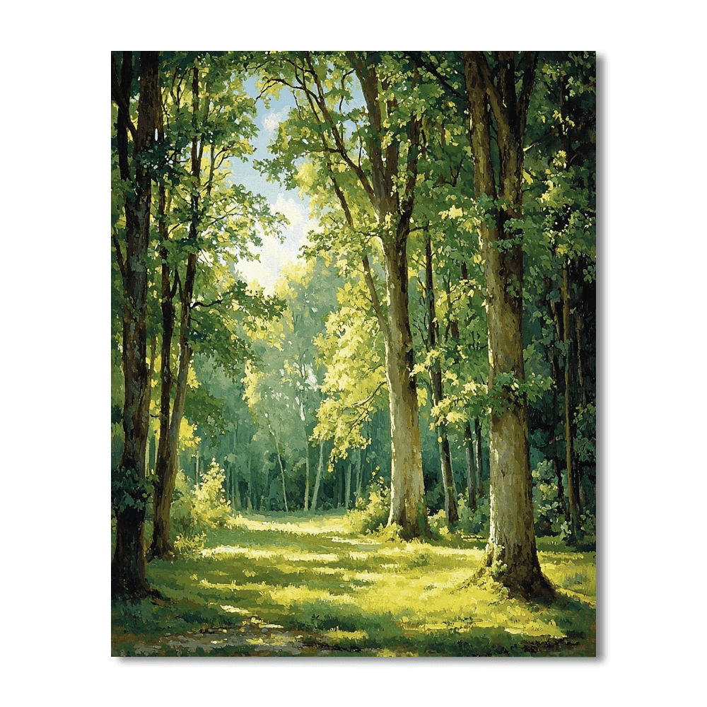 Caspar David Friedrich Inspired Nature's Embrace  Painting By Numbers Kit