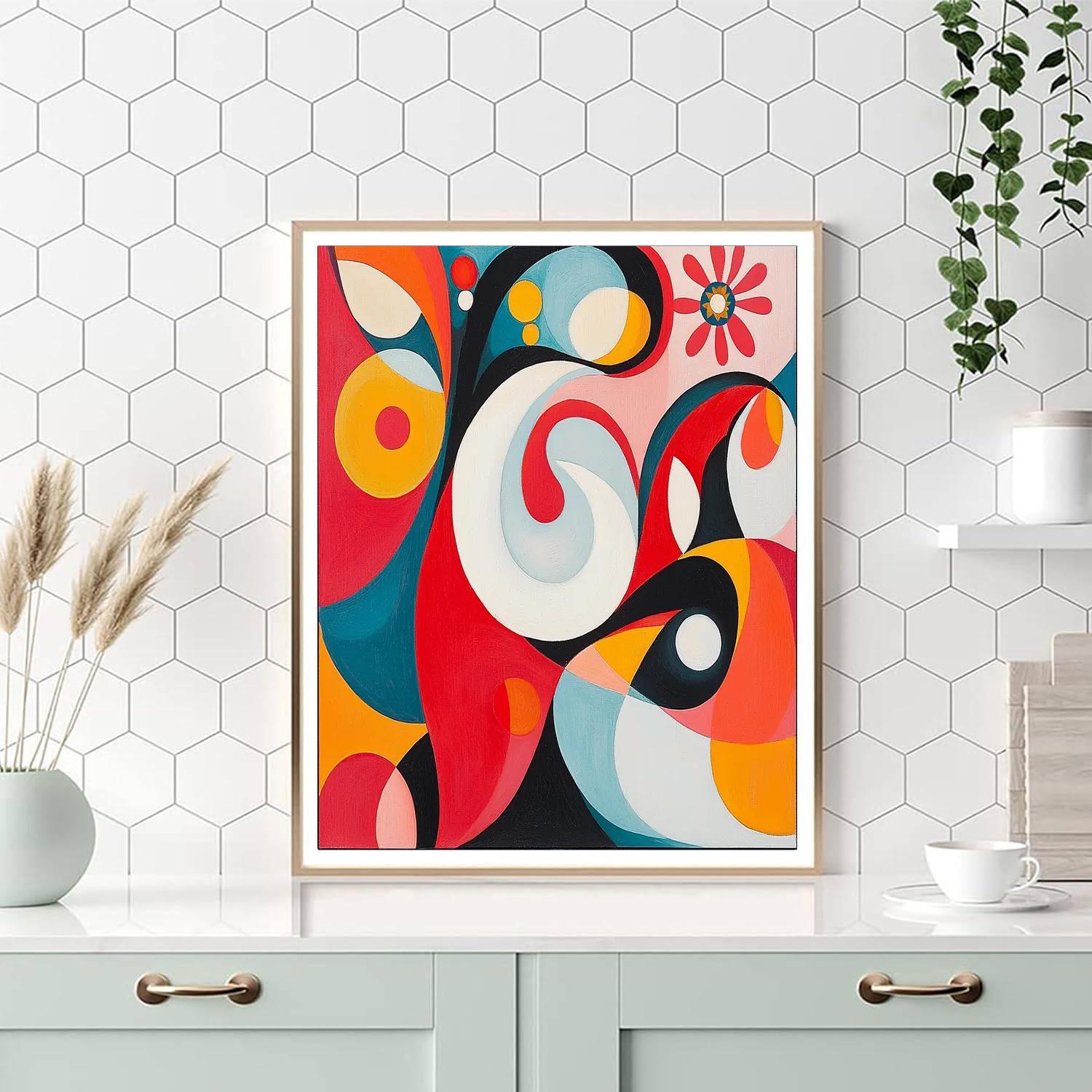 Joan Miró Inspired Playful Abstraction  Numbered Painting Kits