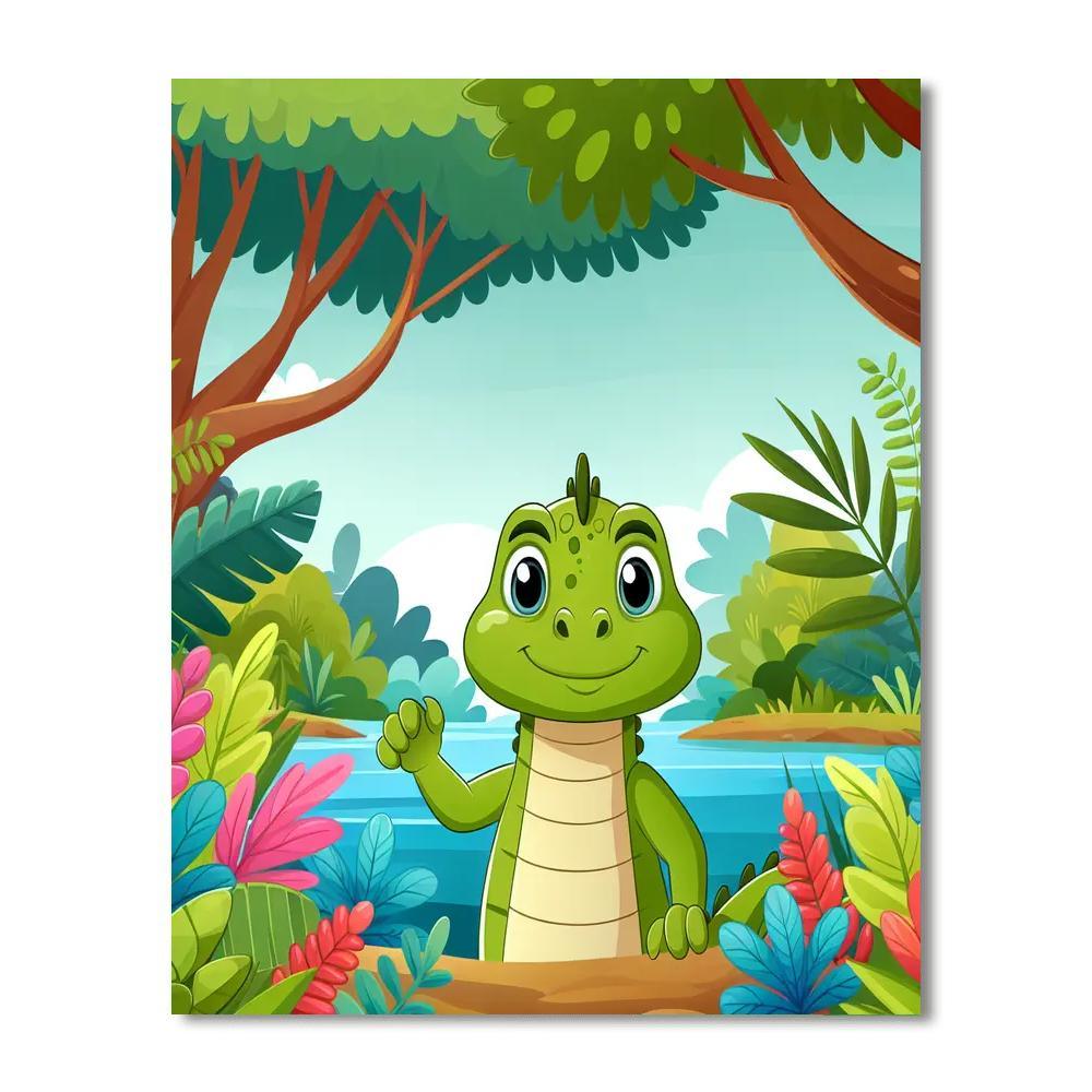 Inquisitive Iguana Expedition Paint By Number