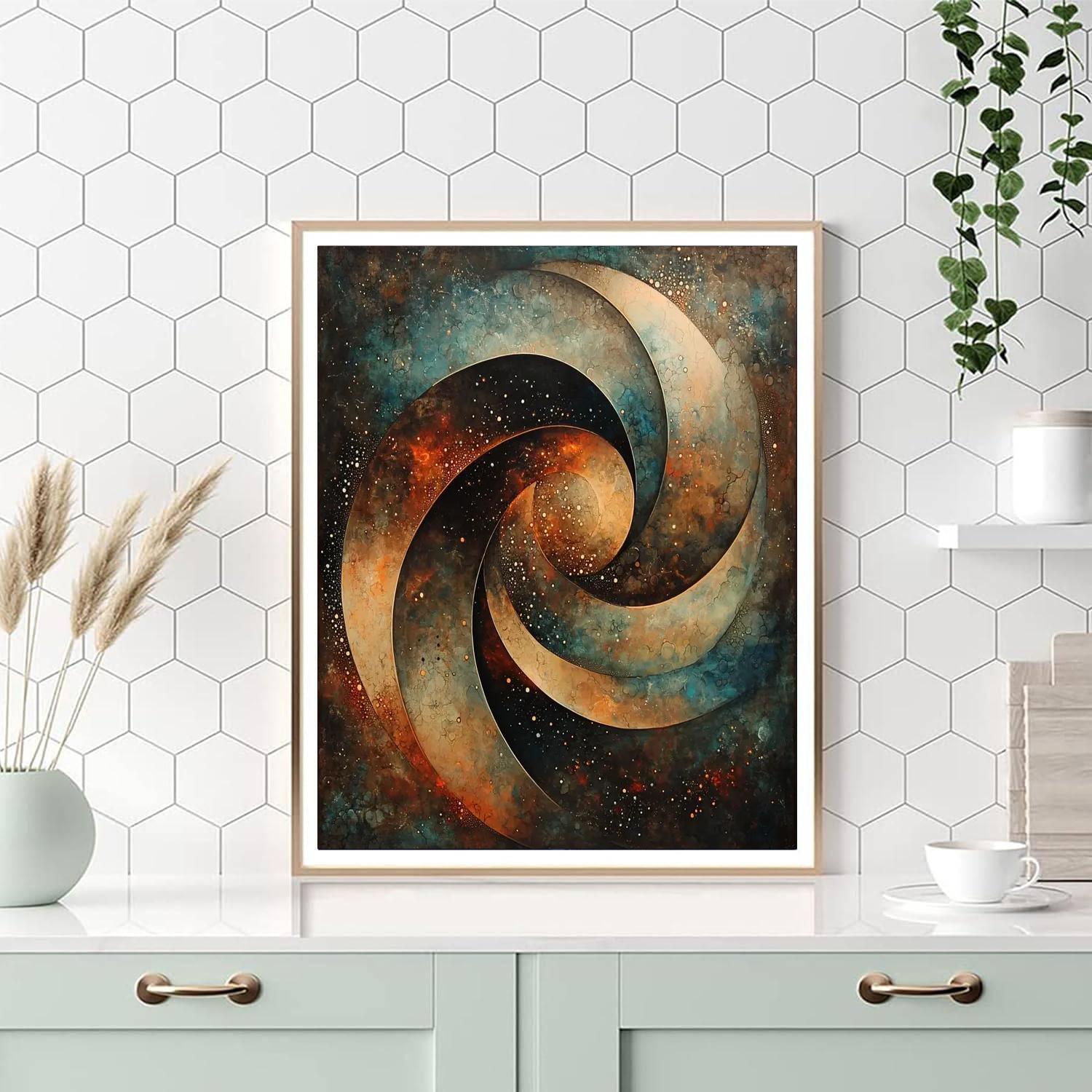 Nandalal Bose Inspired Celestial Rhythm In Nature  Painting Number Kit