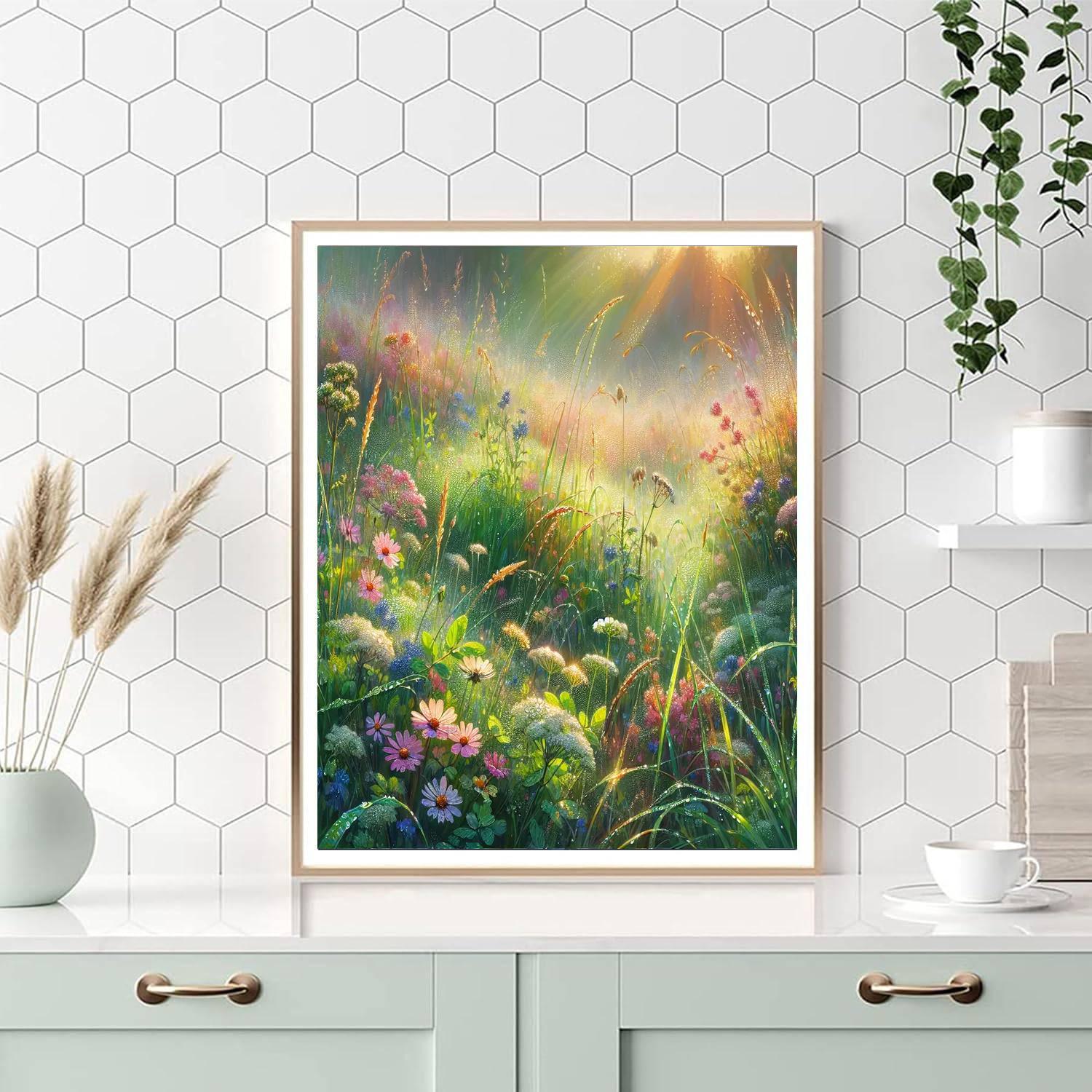 Dewy Meadow Magic DIY Paint By Numbers