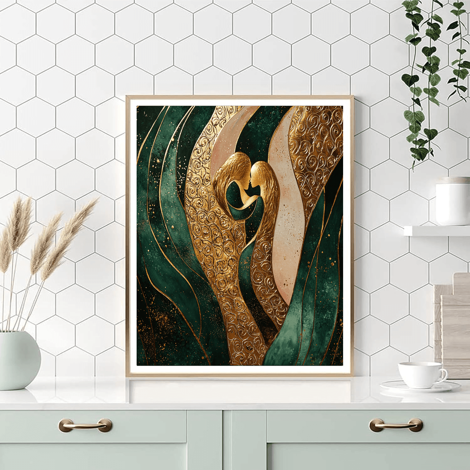 Gustav Klimt Inspired The Kiss Of Colors  Paint By Numbers