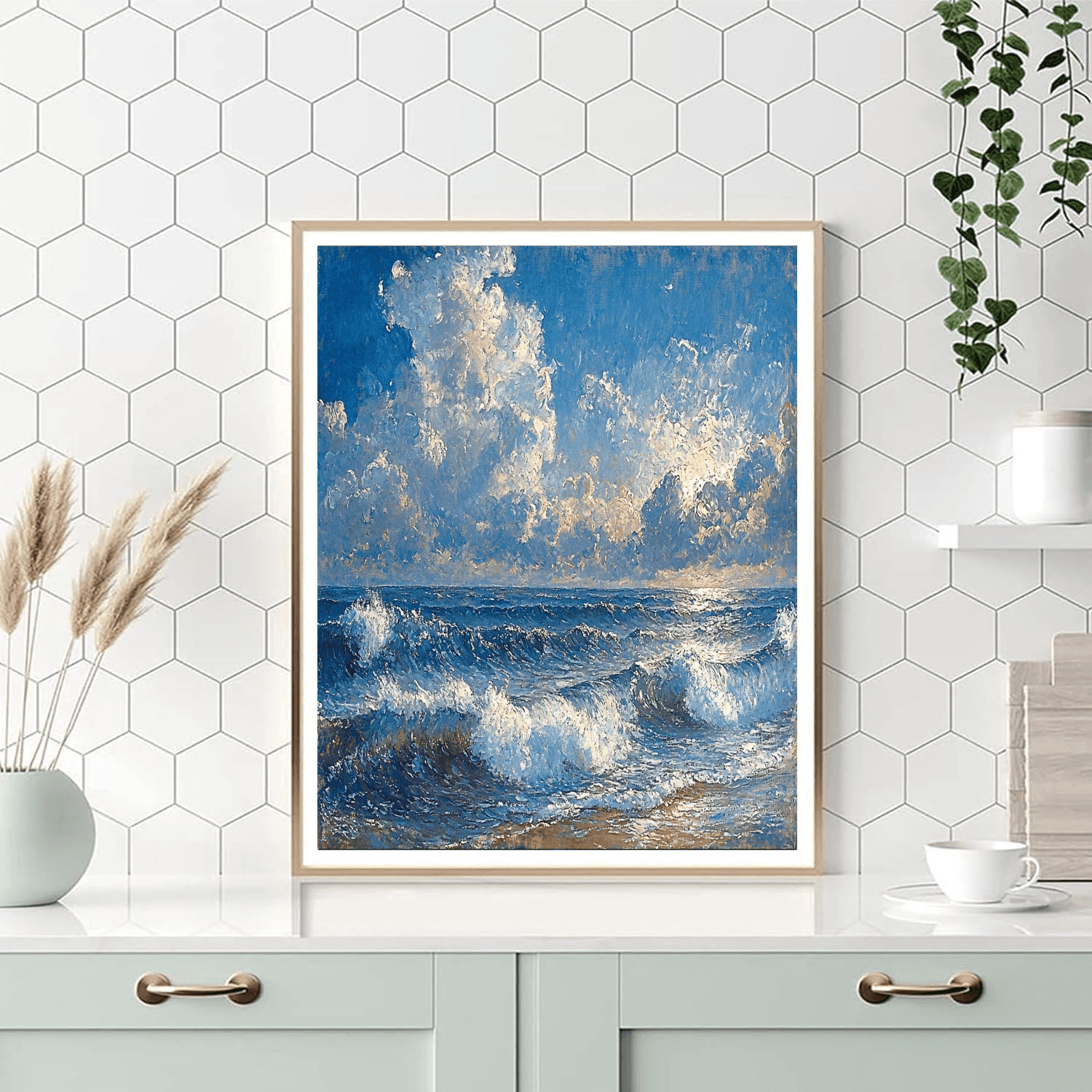 J.M.W. Turner Inspired Ocean's Echo  Paint By Numbers Kits