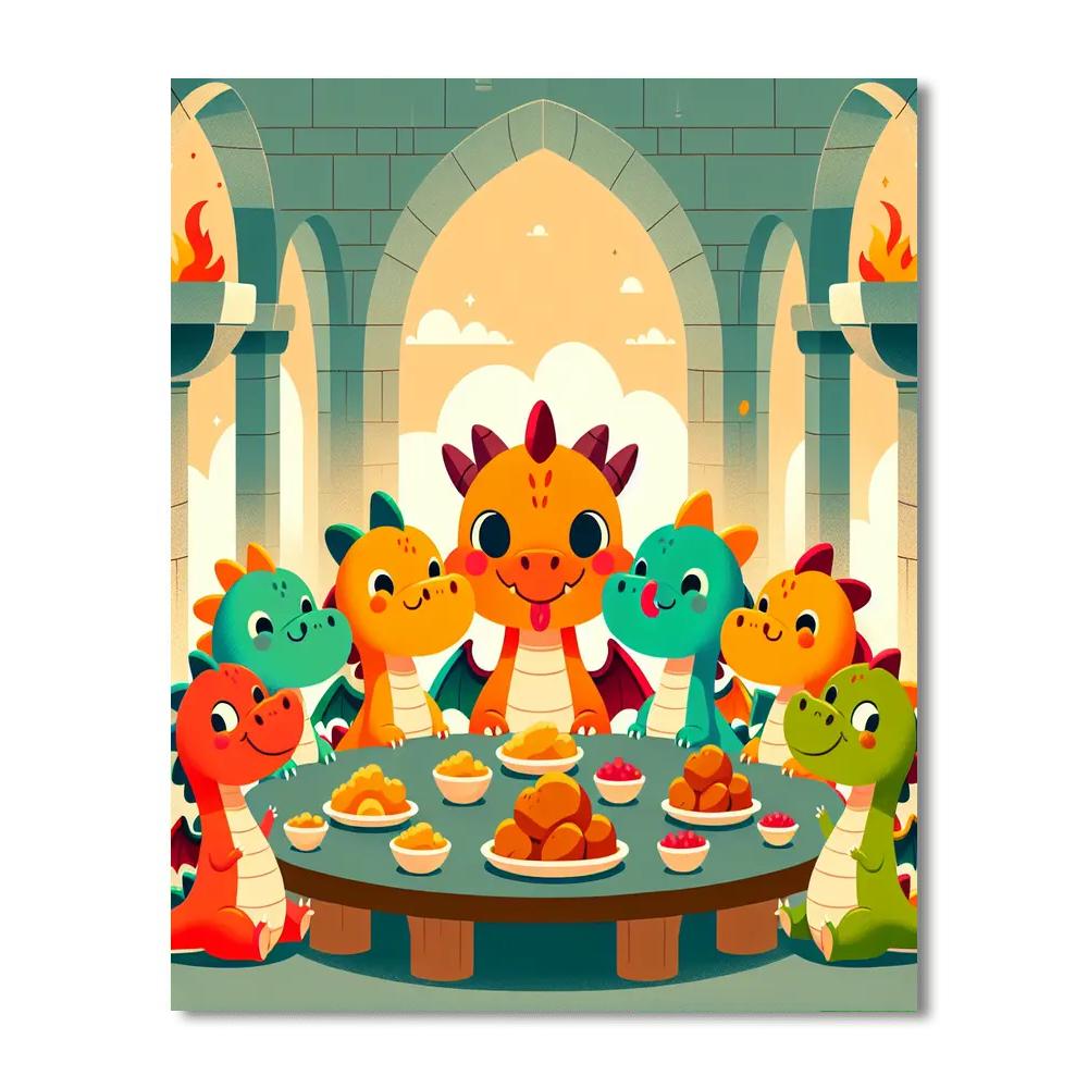 Royal Dragon Feast Paint By Color