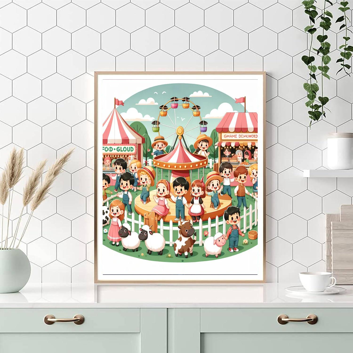 Country Fair Extravaganza Paint By Numbers