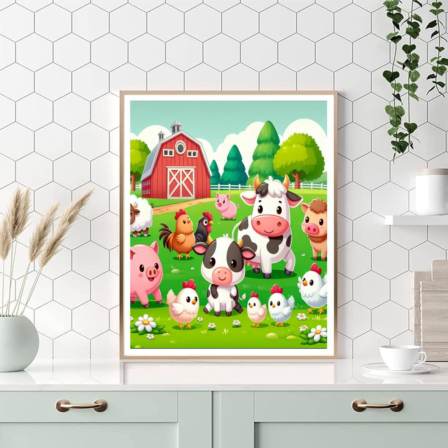 Wonderful Farm Life DIY Paint By Numbers