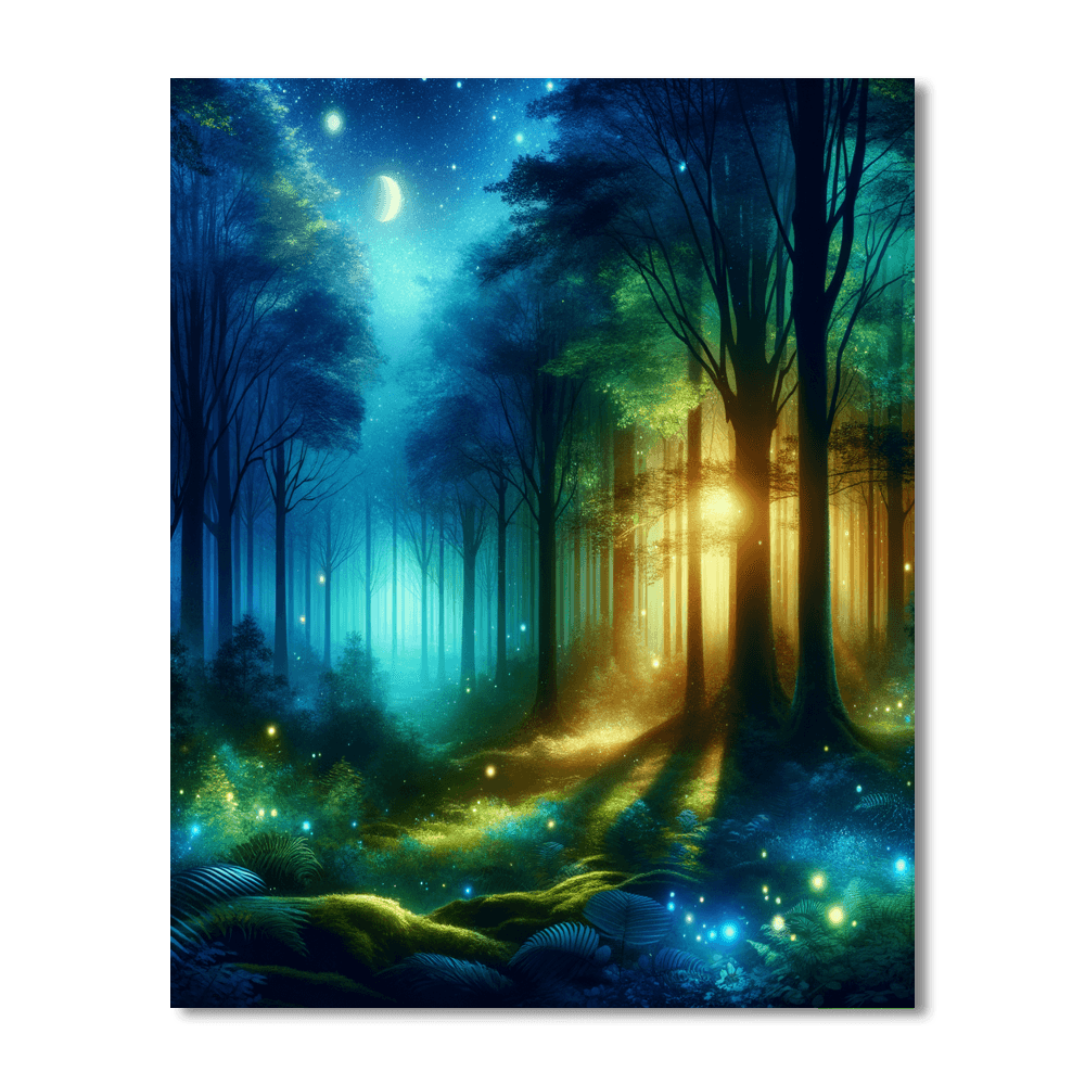 Starlit Forest Paint By Number