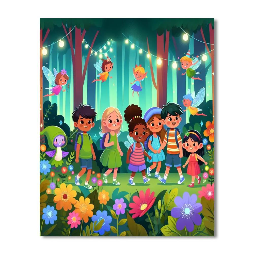 The Magical Forest Adventure DIY Paint By Numbers