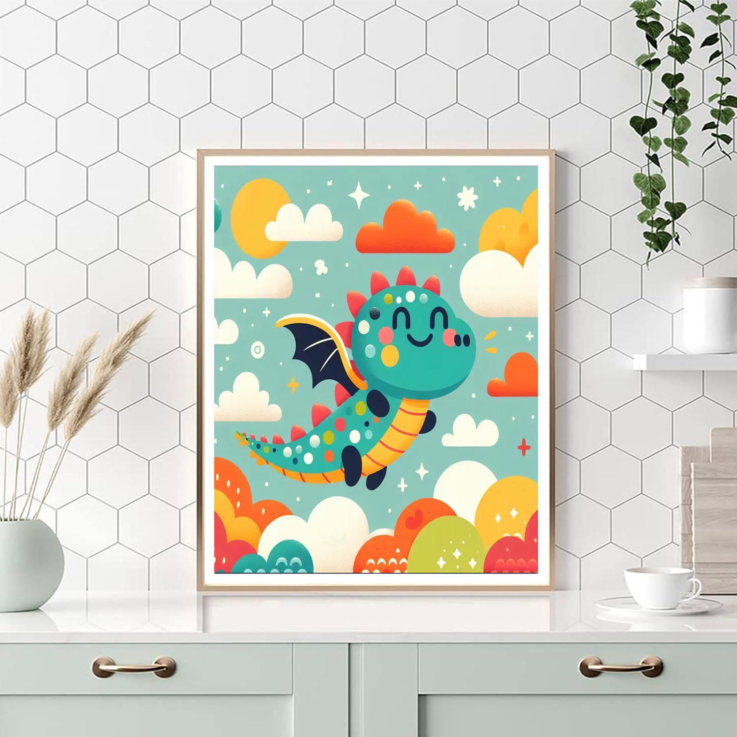 Magical Dragon Dreams Painting Number Kit