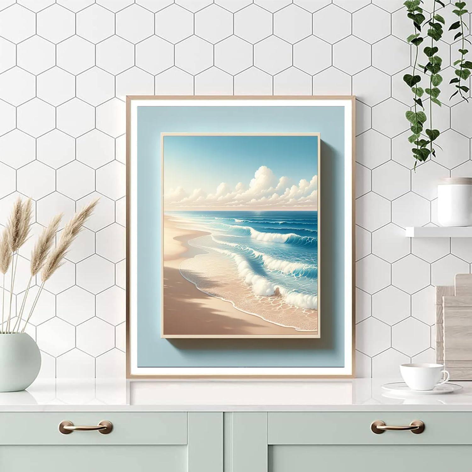 Calming Beach Retreat Paint By Numbers Art
