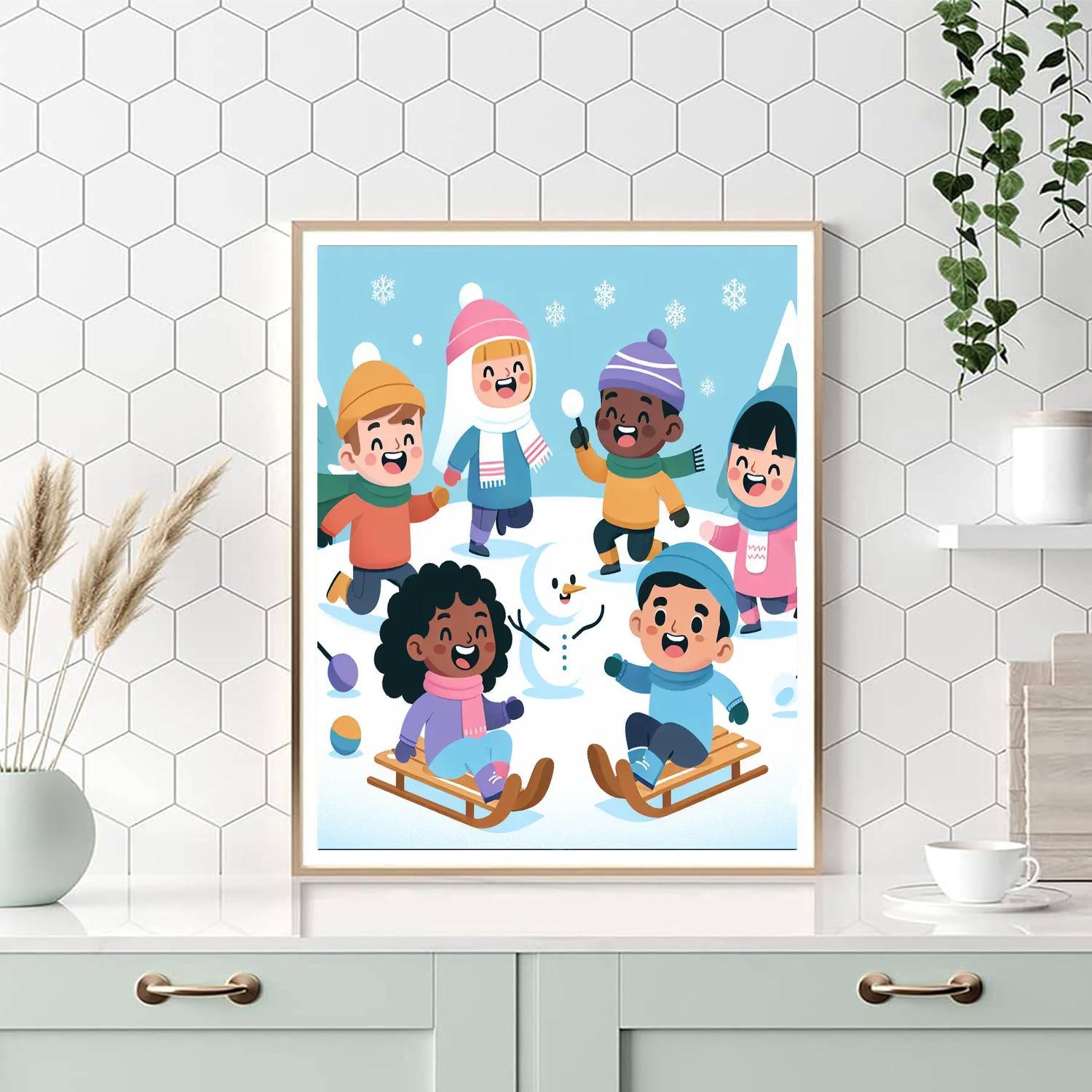 Winter Adventure Painting By Numbers Kit