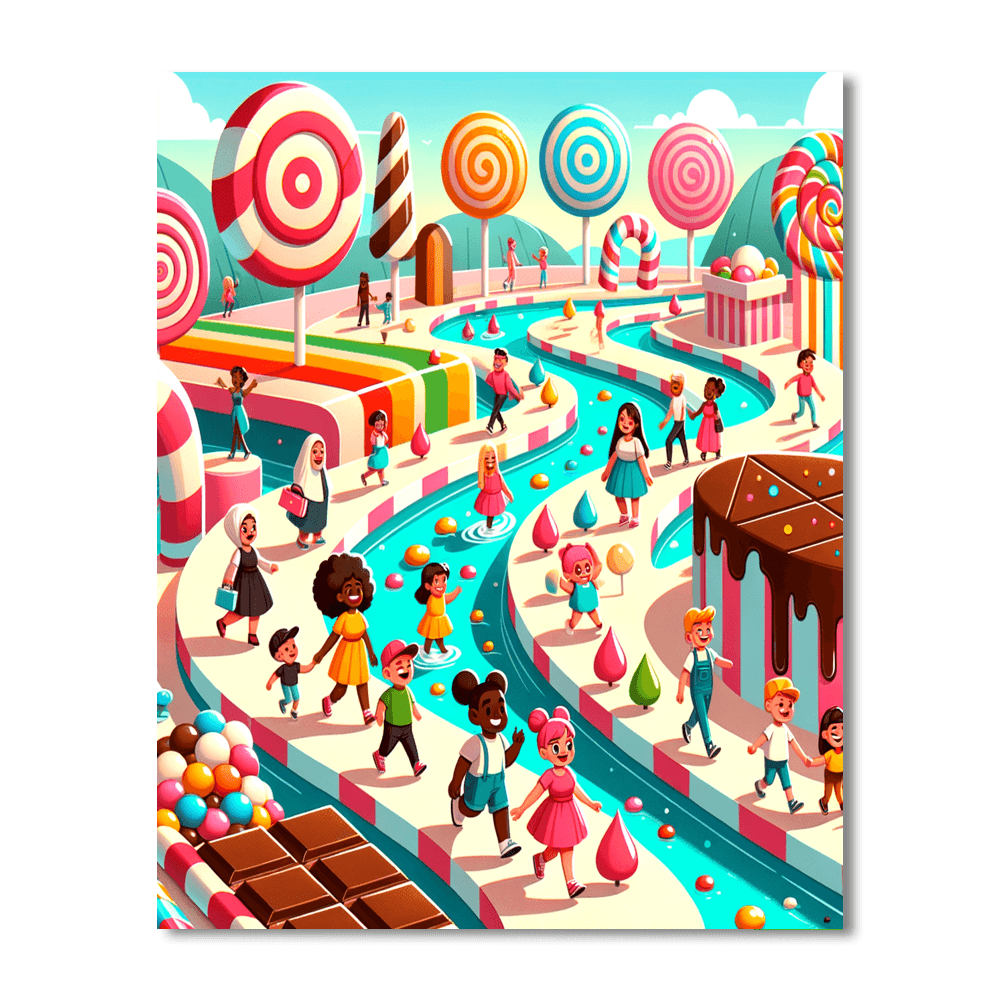 Adventure In Candy Land Paint By Color