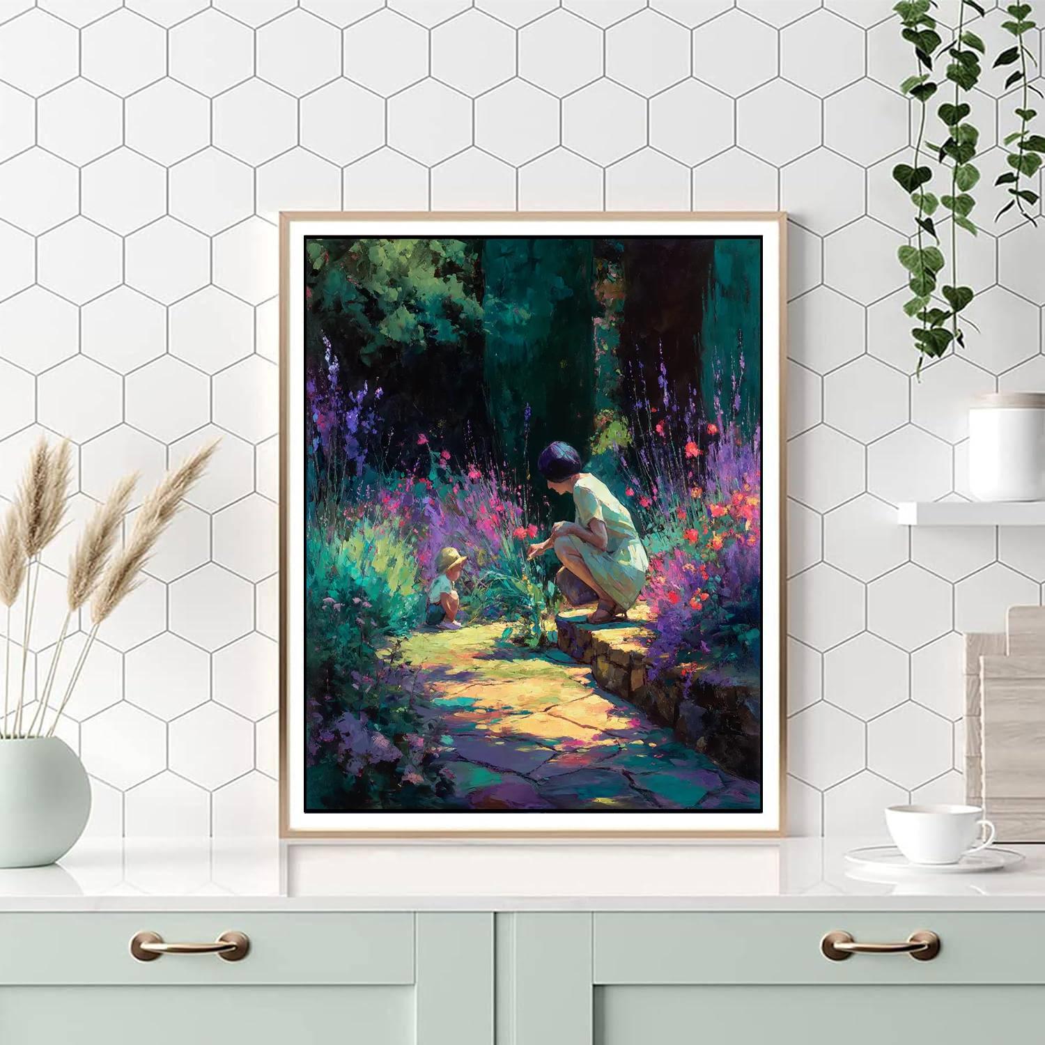 Garden Of Blossoming Bonds Painting Number Kit