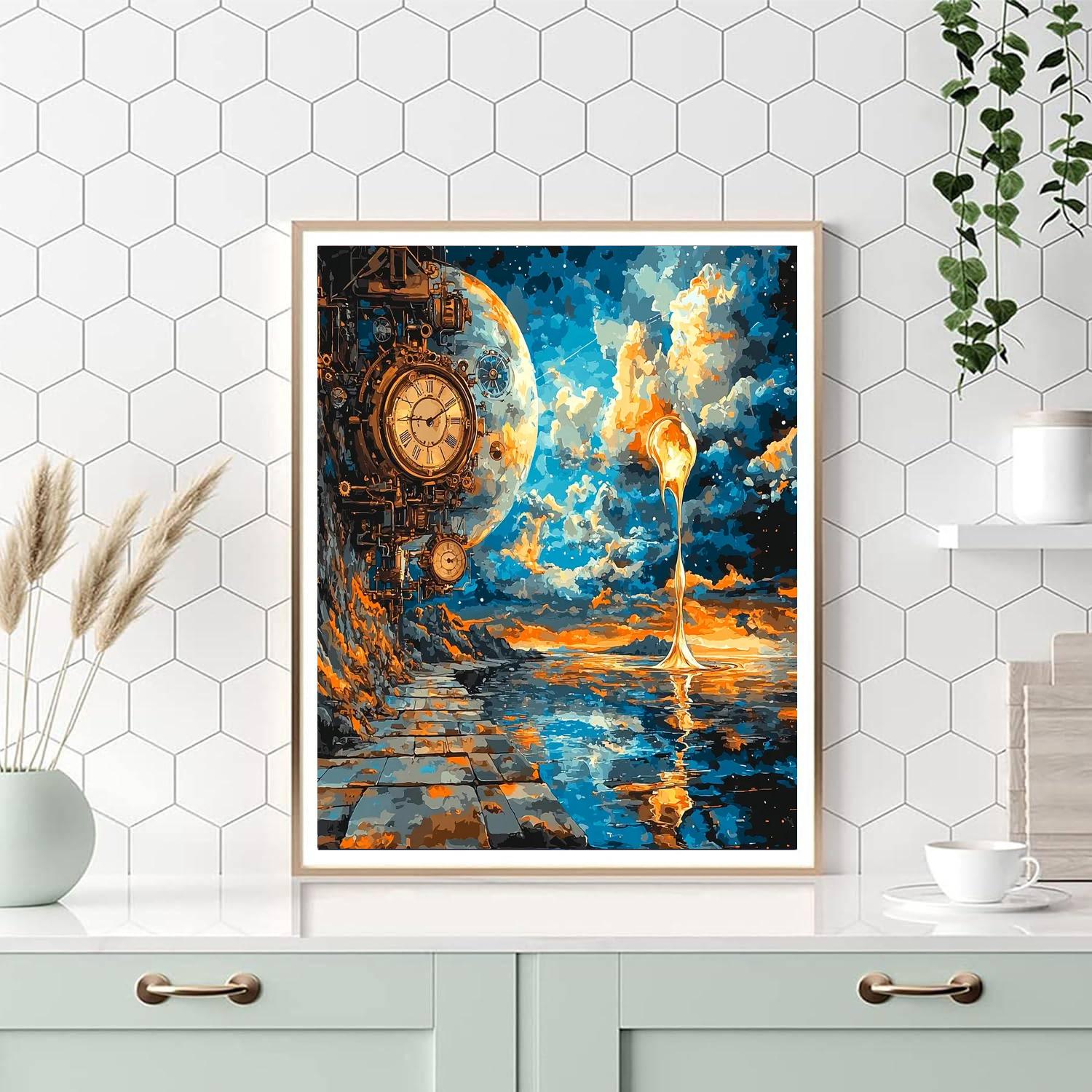 Salvador Dalí Inspired Whimsical Steampunk Universe  Paint By Number