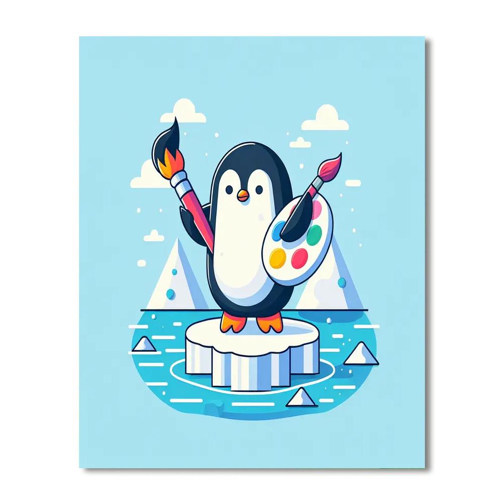 Creative Penguin Paint By Numbers