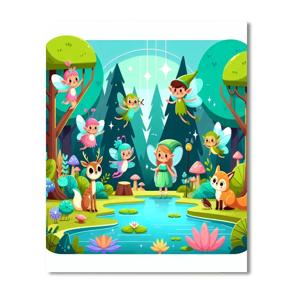 Mystic Forest Hideaway Paint By Number