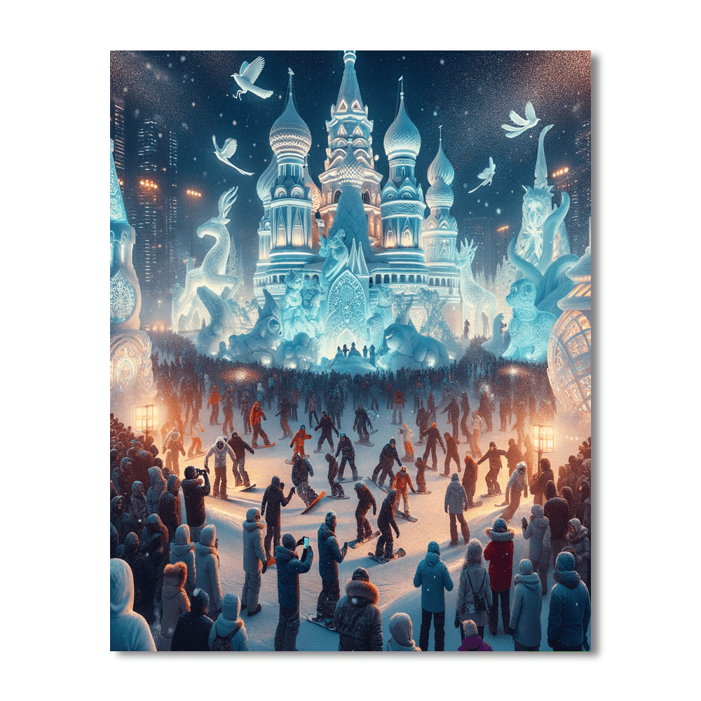 Snow Festival - Japan Paint By Number