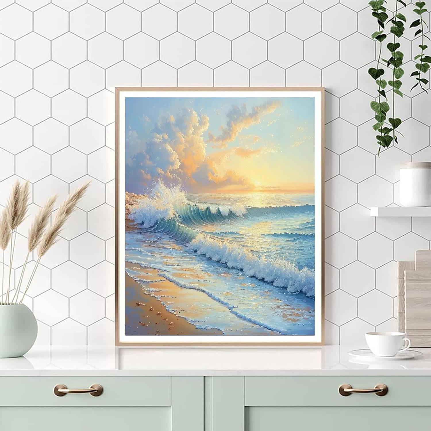 Leonardo Da Vinci Inspired Shores Of Reflection  Paint By Number