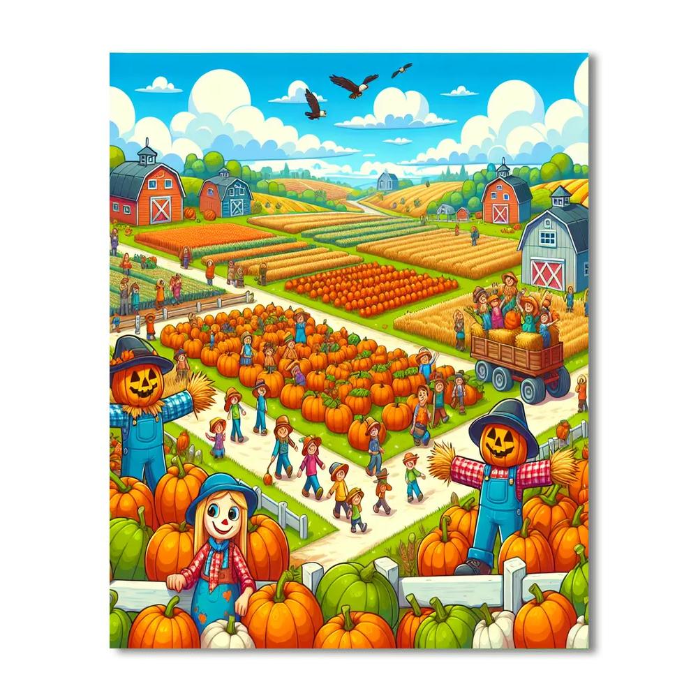 Harvest Festival Fiesta Number Painting