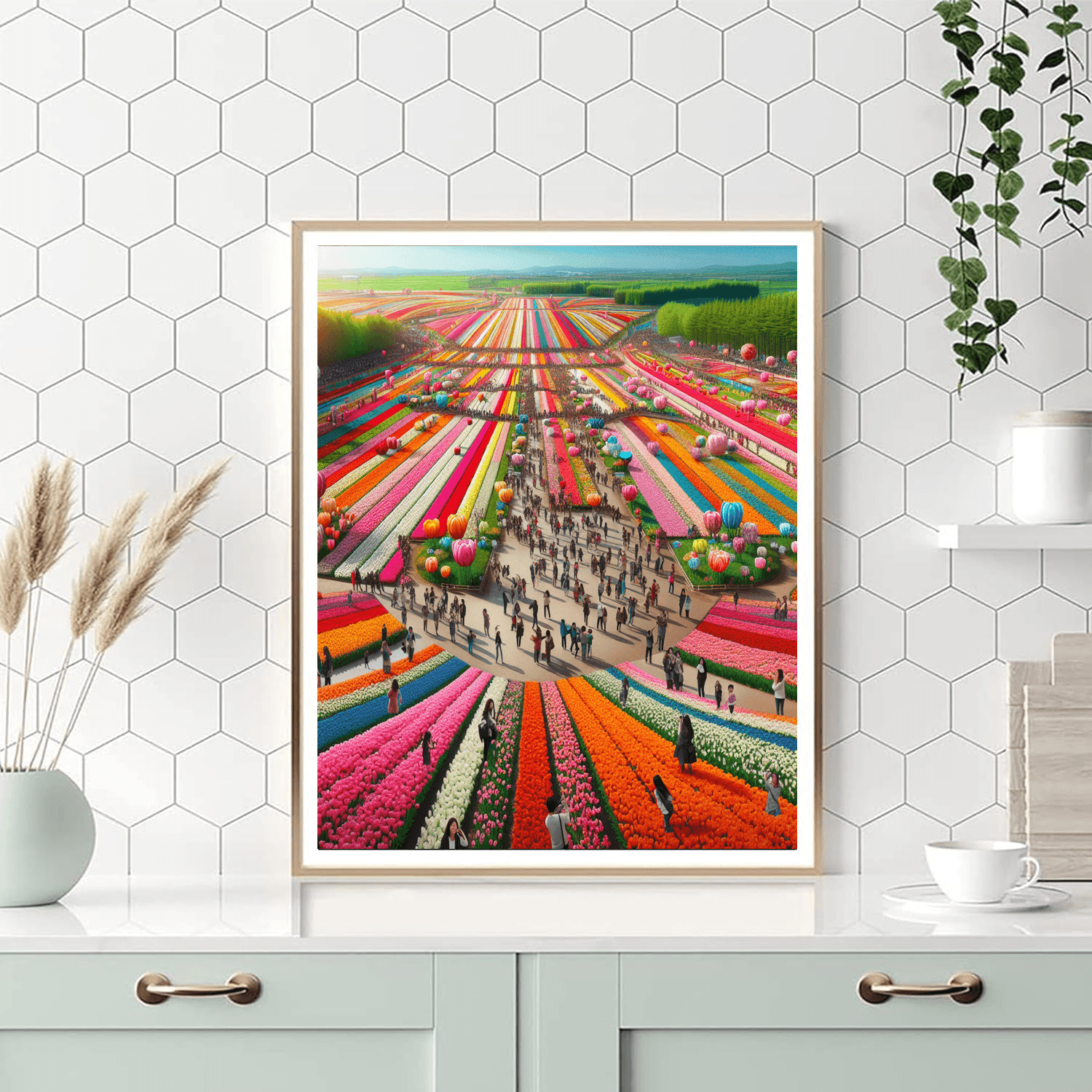 Keukenhof Tulip Festival - Lisse, Netherlands Number Painting