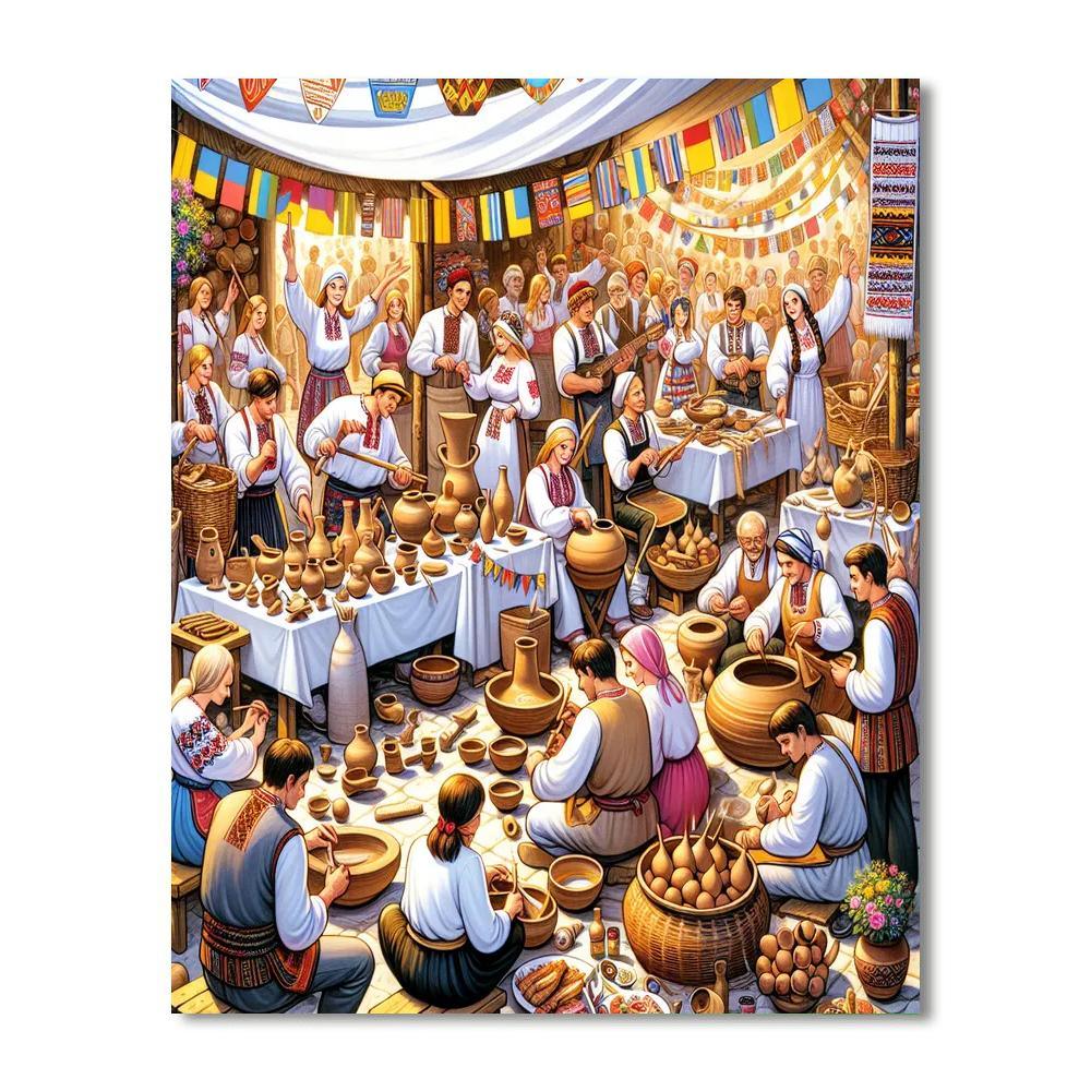 Gerevitz Festival Paint By Numbers Art