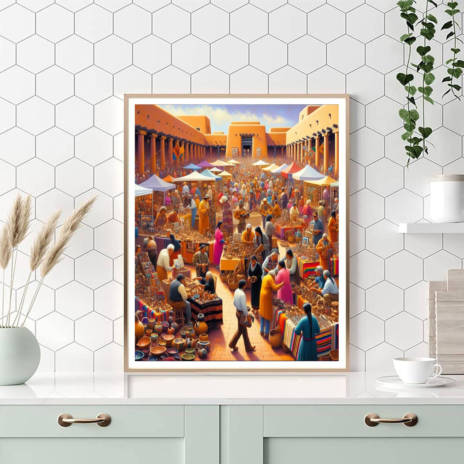 Santa Fe Indian Market - United States Paint By Numbers Art