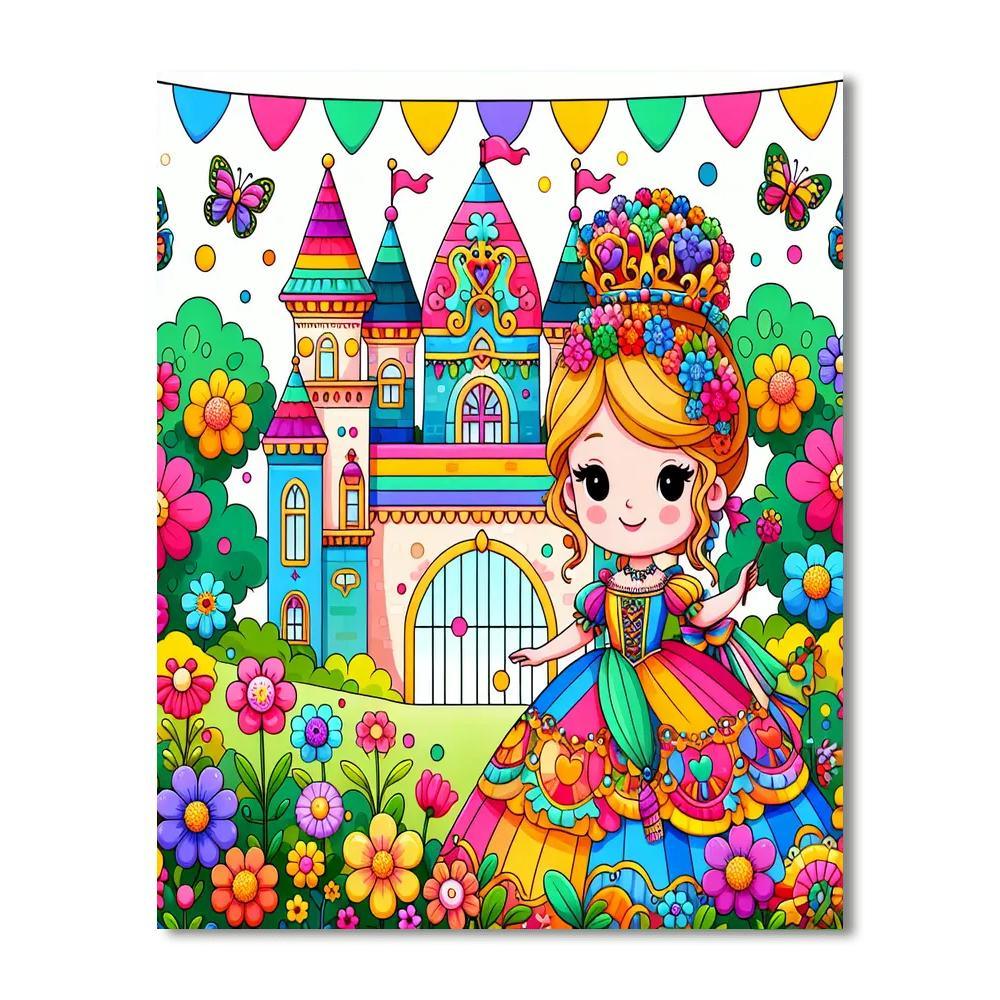 Fairytale Palace Paint By Numbers Art