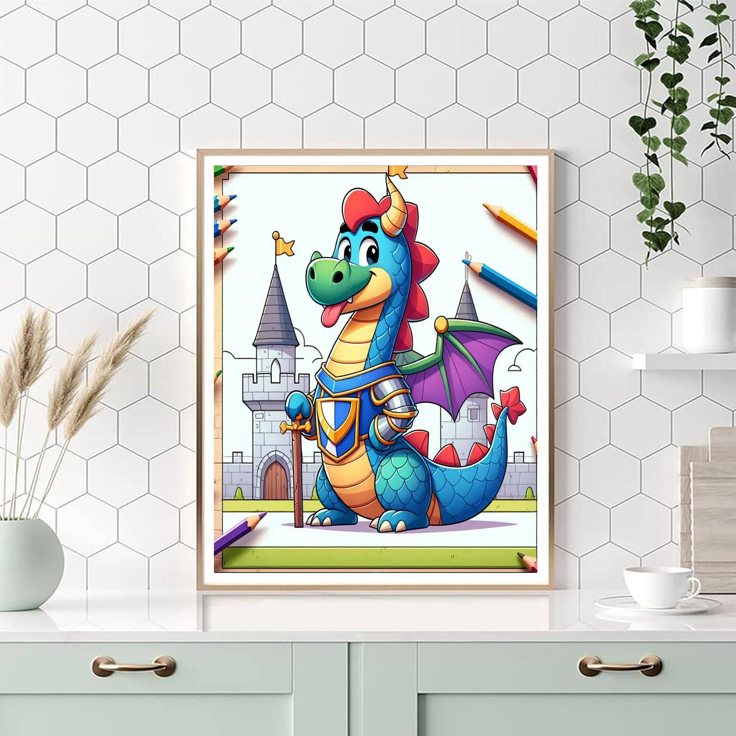 Royal Dragon Knight Adventure Numbered Painting Kits