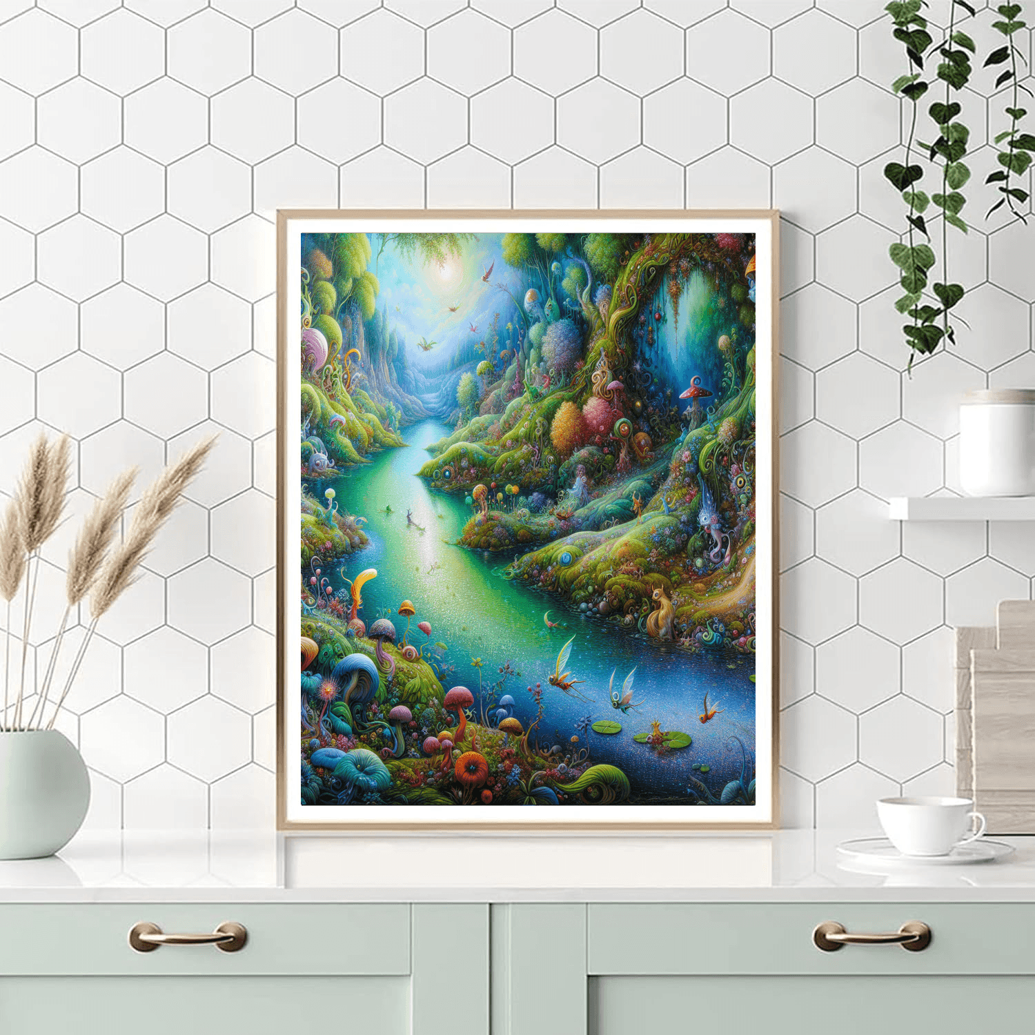 Enchanted Riverbend Number Painting
