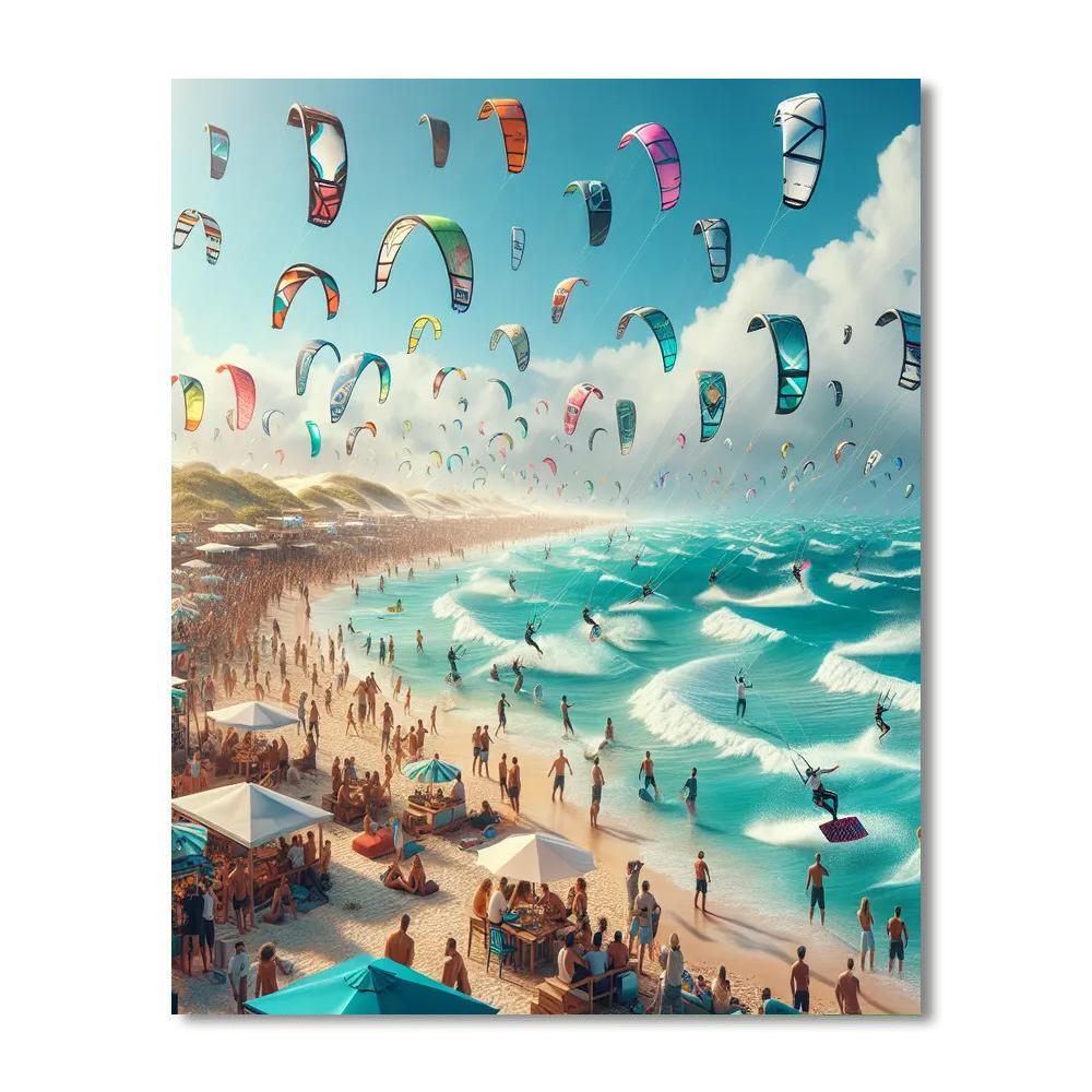 Kitesurf World Cup - Germany Painting By Numbers Kit