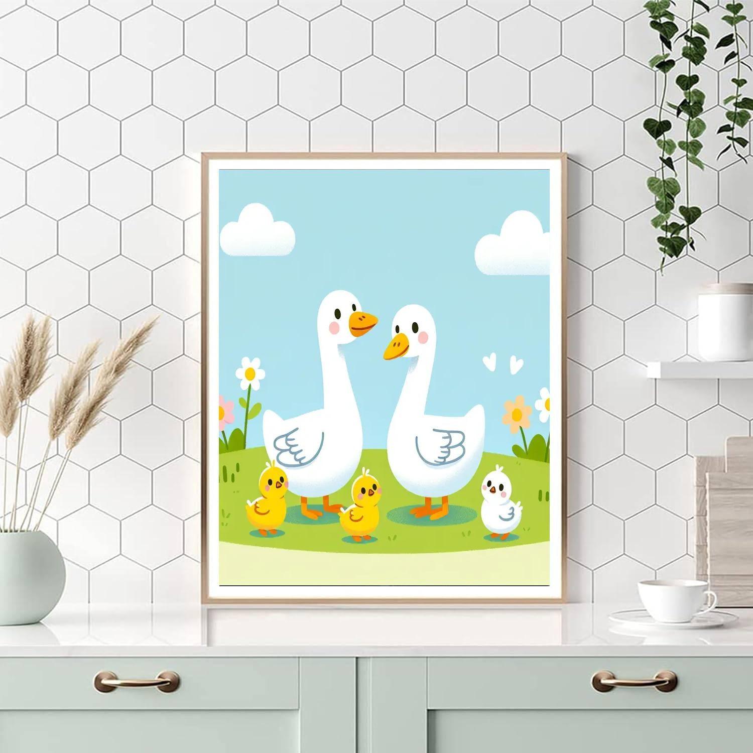 Giggling Goose Family Numbered Painting Kits
