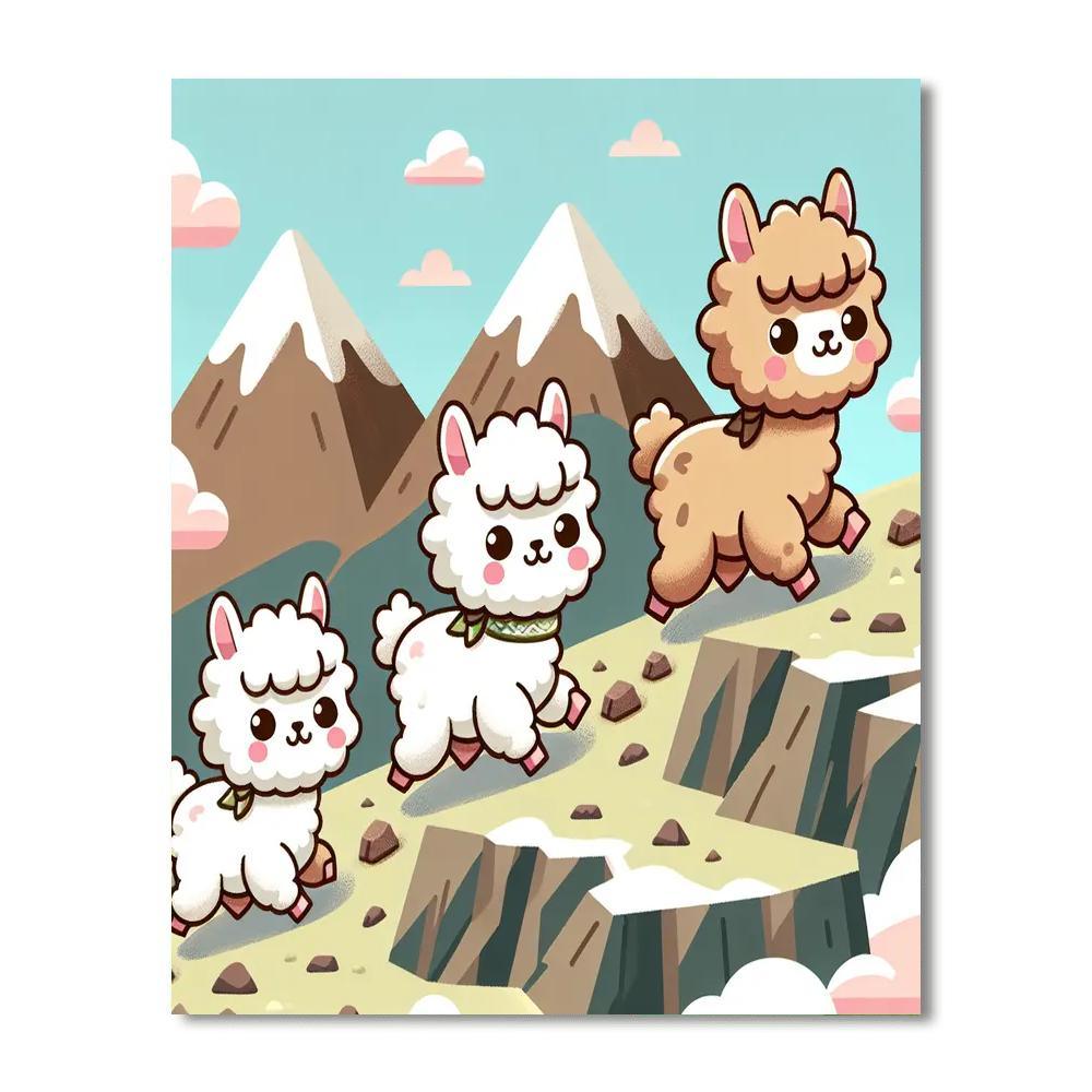 Adventurous Alpaca Ascent Paint By Color