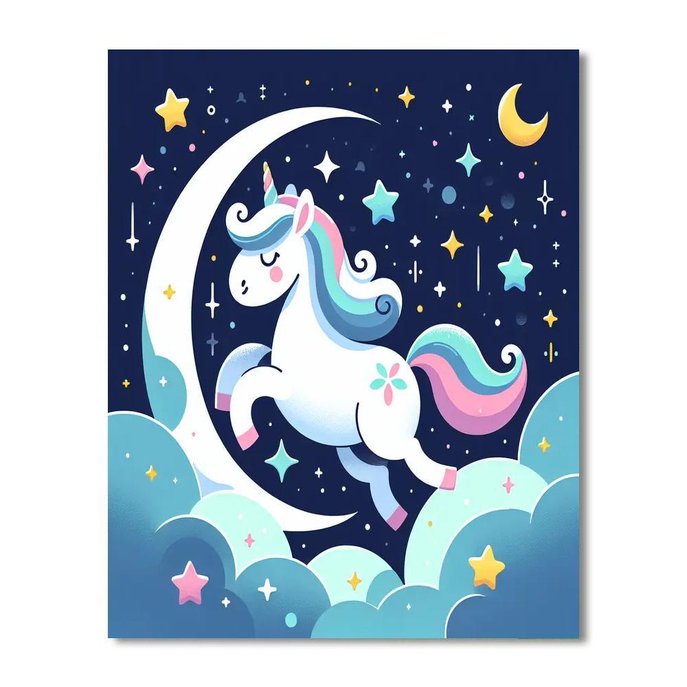 Magical Star Unicorn Paint By Numbers Kits