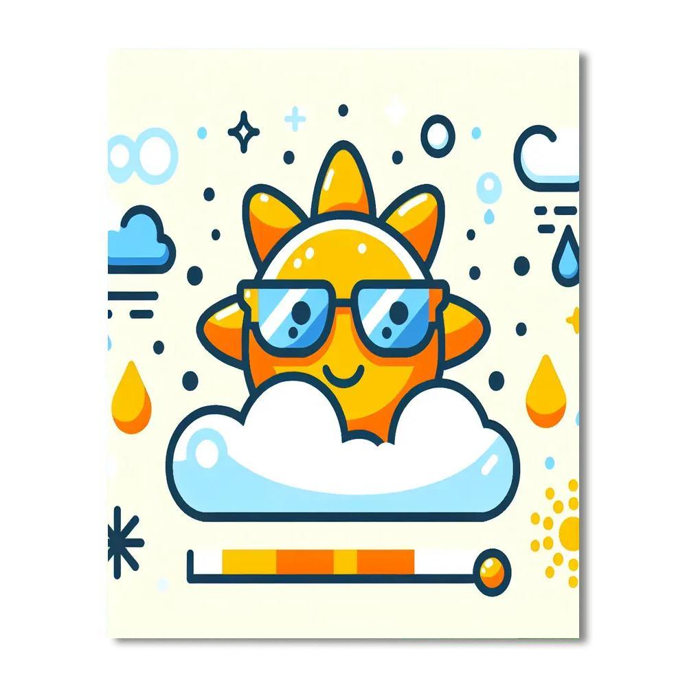 Wacky Weather DIY Paint By Numbers