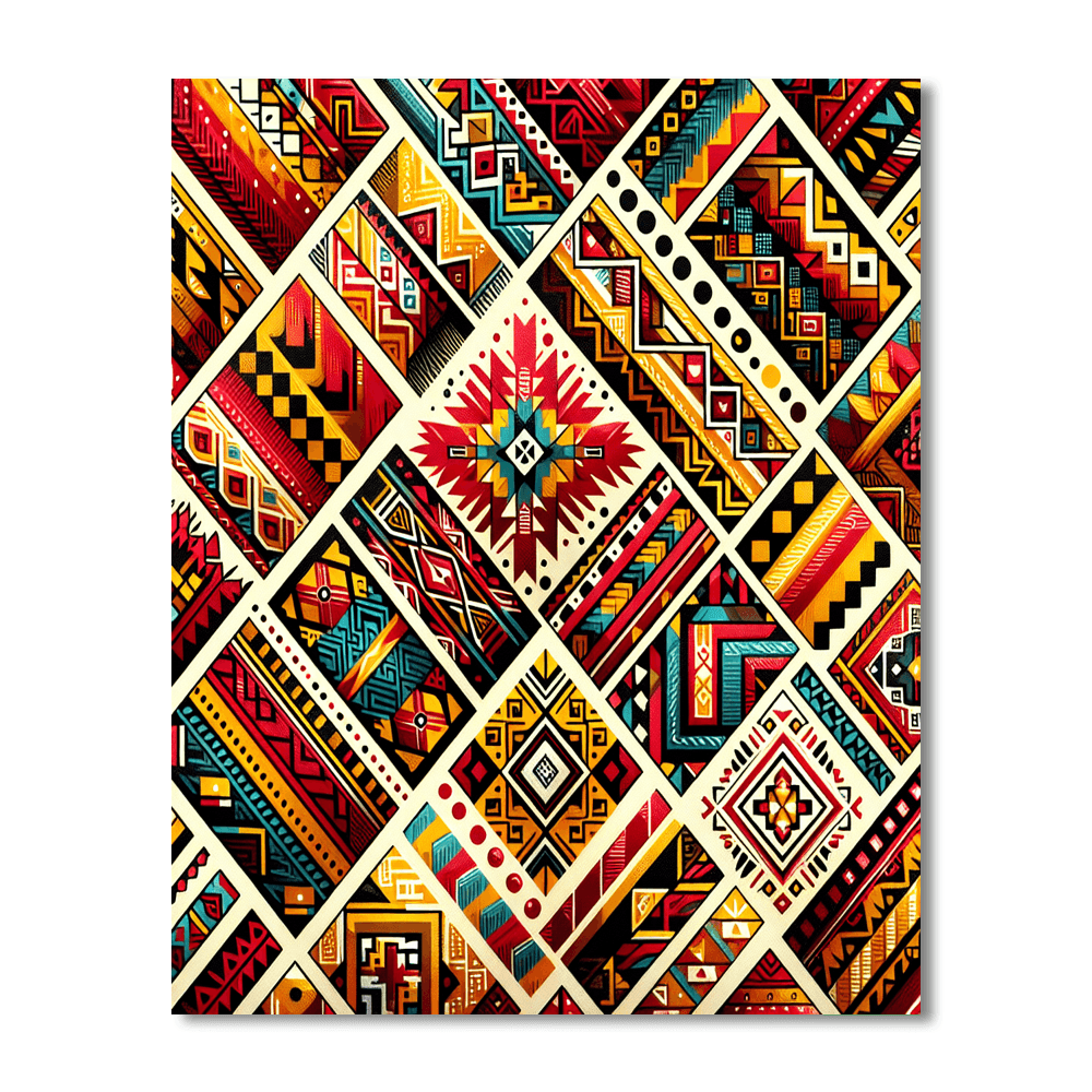 Bold Tribal Patterns Paint By Color