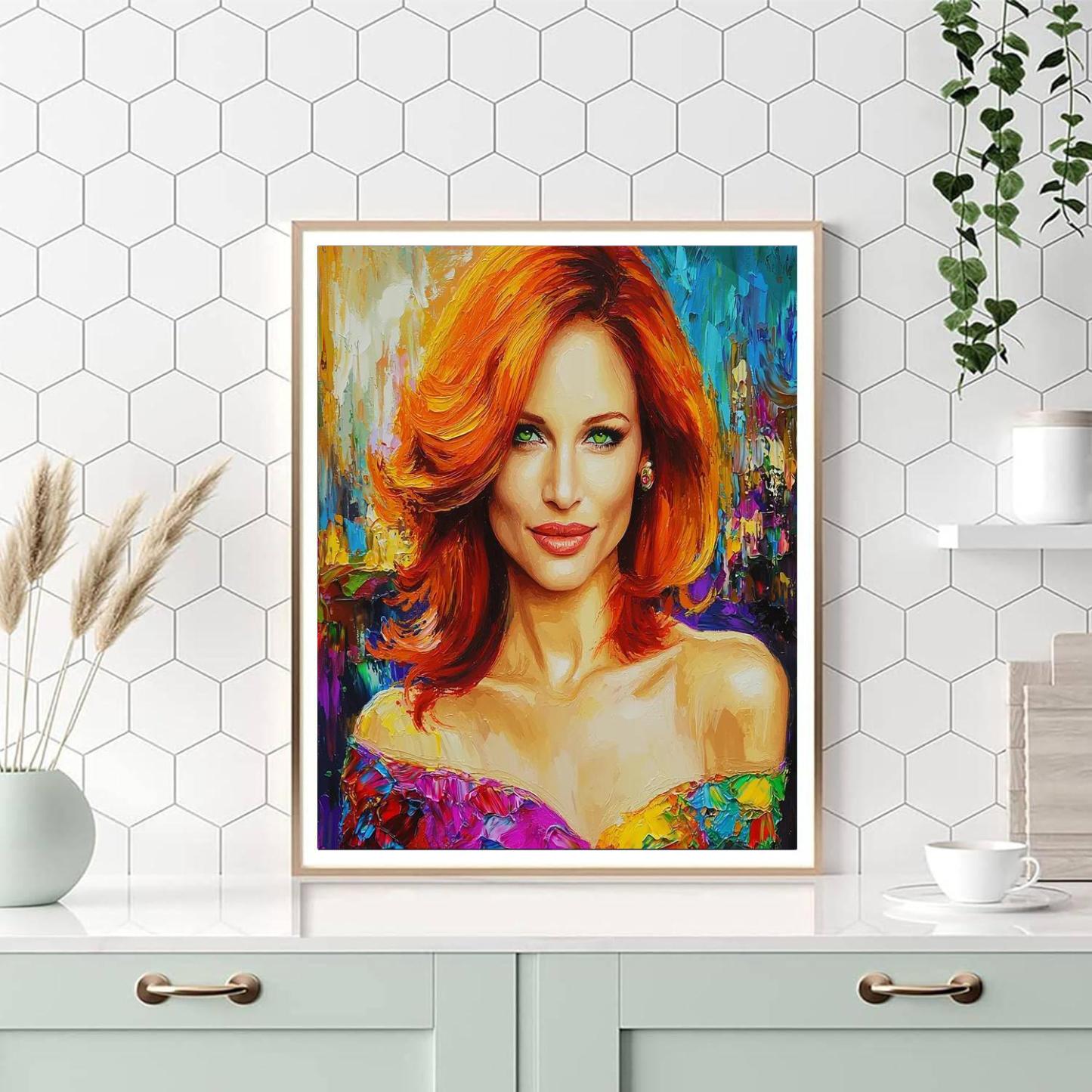 Jessica Chastain: The Chameleon Of Cinema Unveiled Numbered Painting Kits