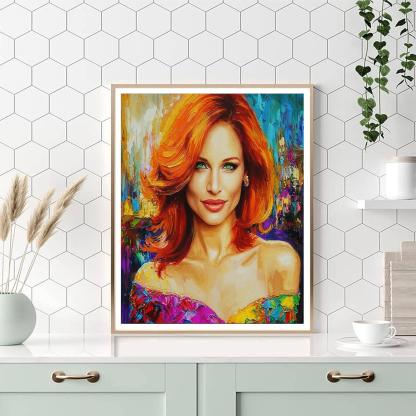 Jessica Chastain: The Chameleon Of Cinema Unveiled Numbered Painting Kits